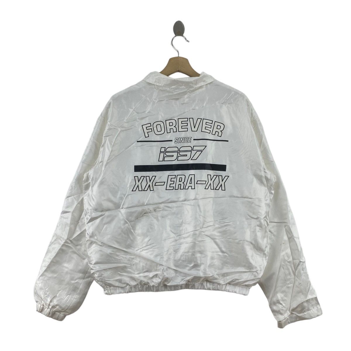 Japanese Brand FOREVER SINCE 1997 Print Racing Japan Brand White Bomber Size US L / EU 52-54 / 3 - 2 Thumbnail