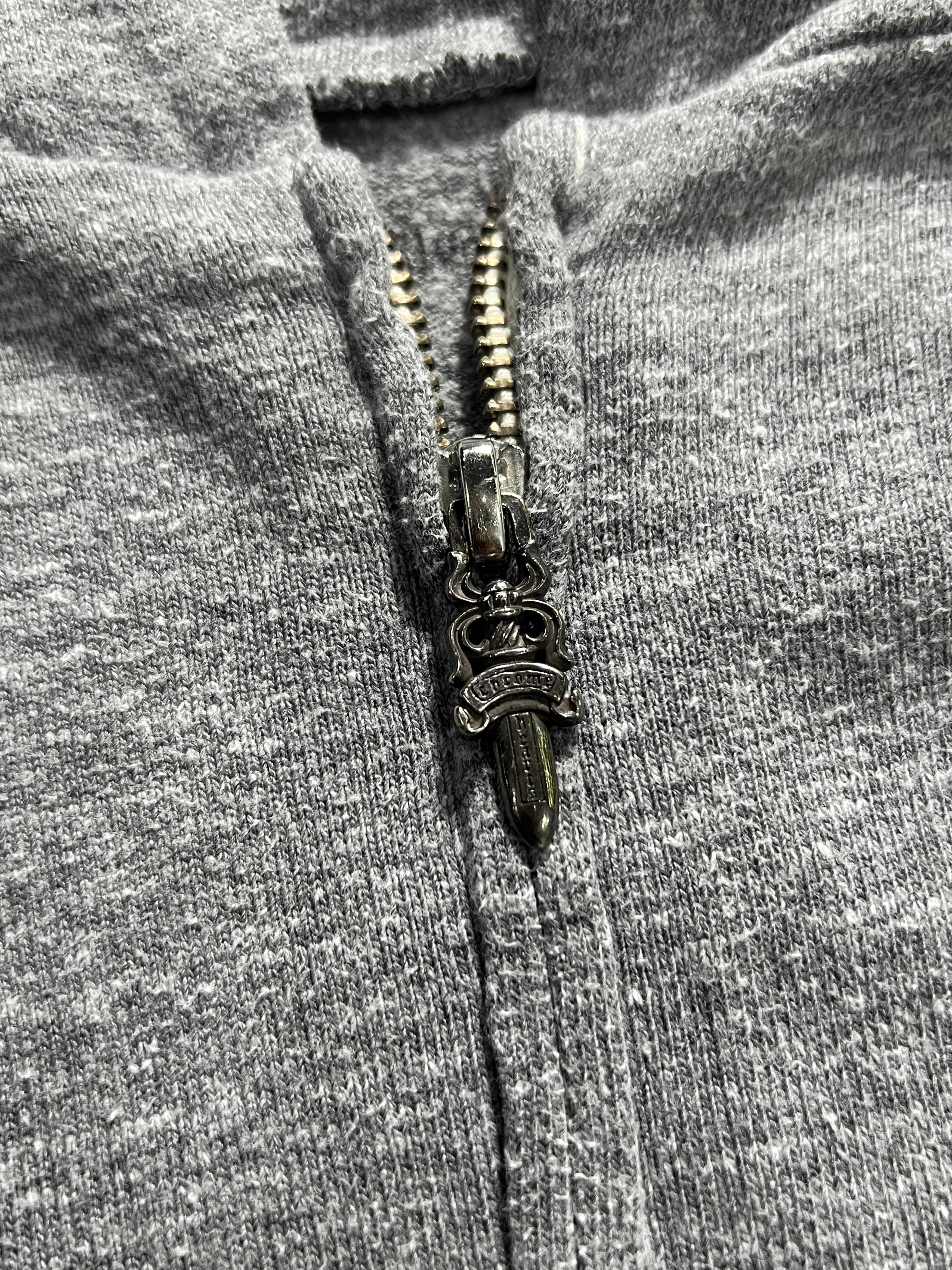 Chrome Hearts Chrome Hearts Dagger Zip Hoodie Gray Crest Logo S Size US S / EU 44-46 / 1 - 3 Thumbnail