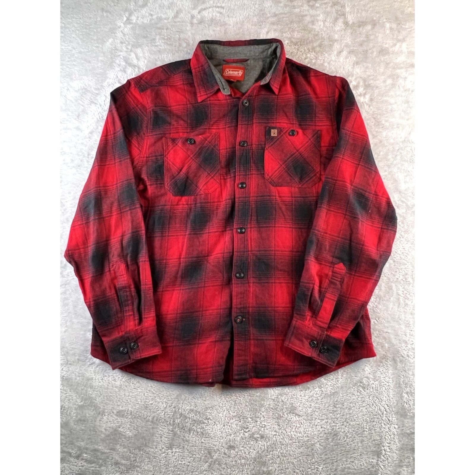 Vintage Coleman Shirt Mens XL Flannel Button-Up Long Sleeve Red Plaid Collection Shirt Size US XL / EU 56 / 4 - 2 Thumbnail