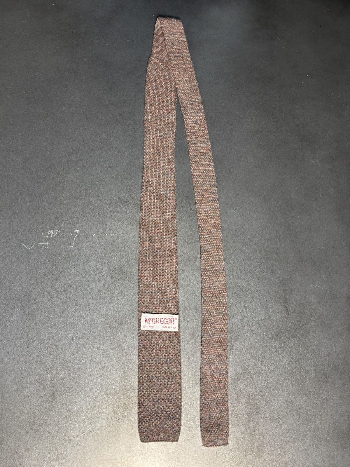MacGregor Vintage Macgregor Wool Necktie Straight Bar Flat Knit Tie Size ONE SIZE - 2 Thumbnail