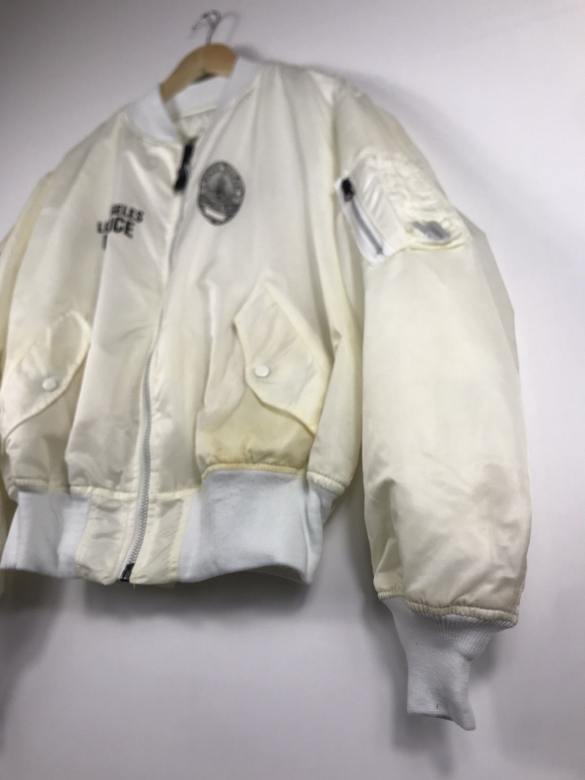 Vintage ⚡️Vintage Ma-1 Hope Mfg Los Angeles Police Bomber Jacket Size US XL / EU 56 / 4 - 4 Thumbnail