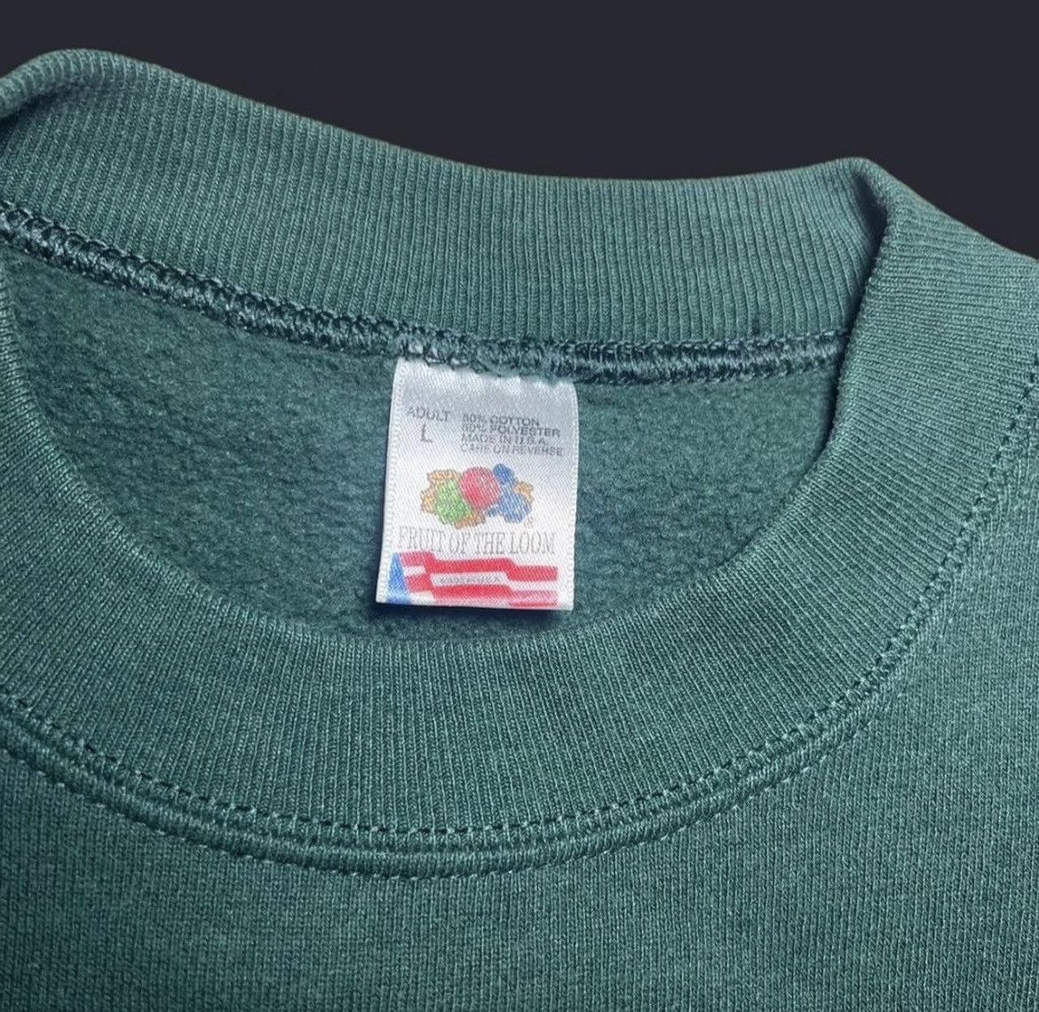 Fruit Of The Loom Vintage Fruit Of The Loom Crewneck Size US L / EU 52-54 / 3 - 3 Thumbnail