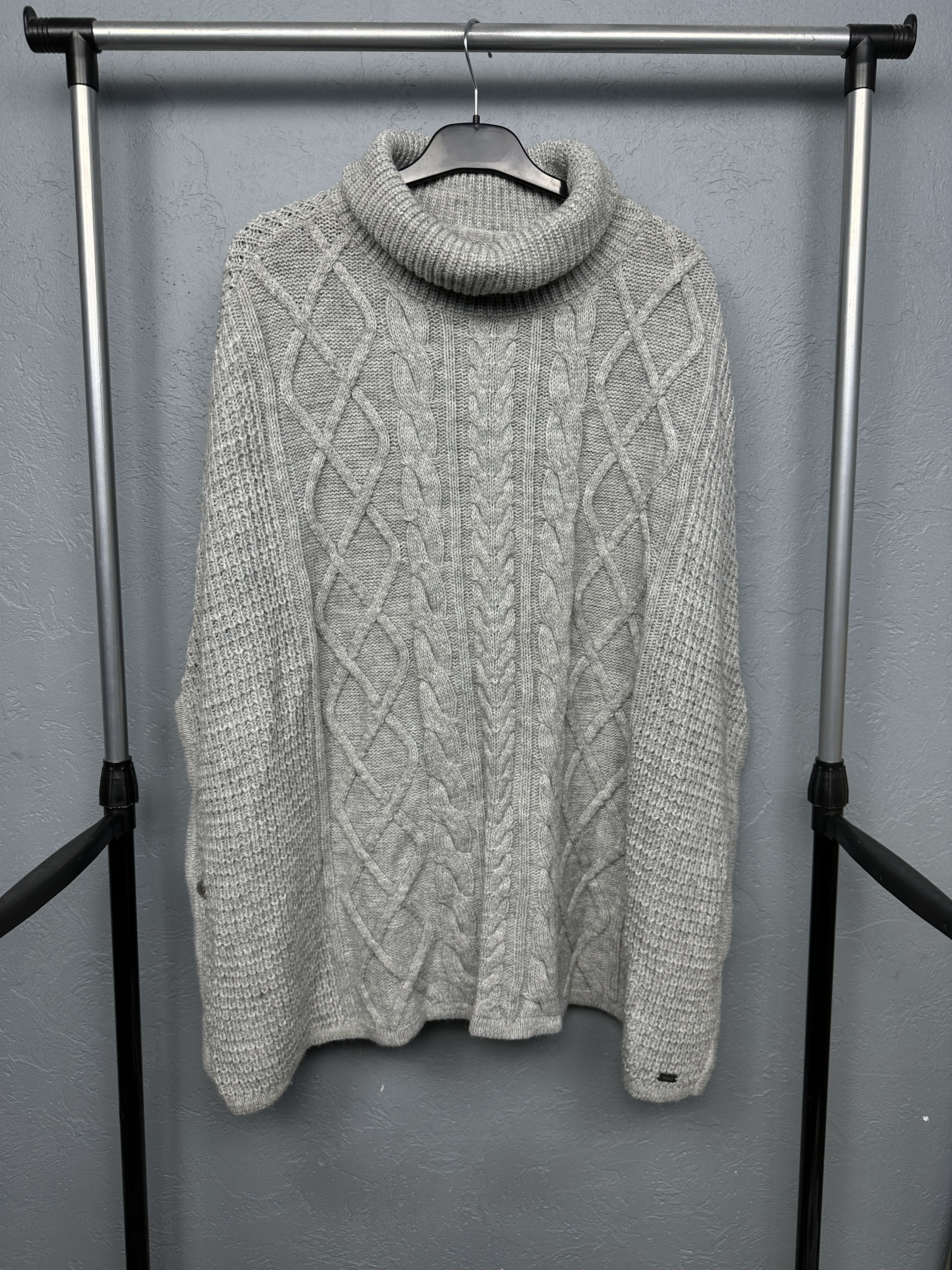 Barbour Barbour Court Cape Womens Wool Blend Roll Neck Poncho Size L / US 10 / IT 46 - 1 Thumbnail