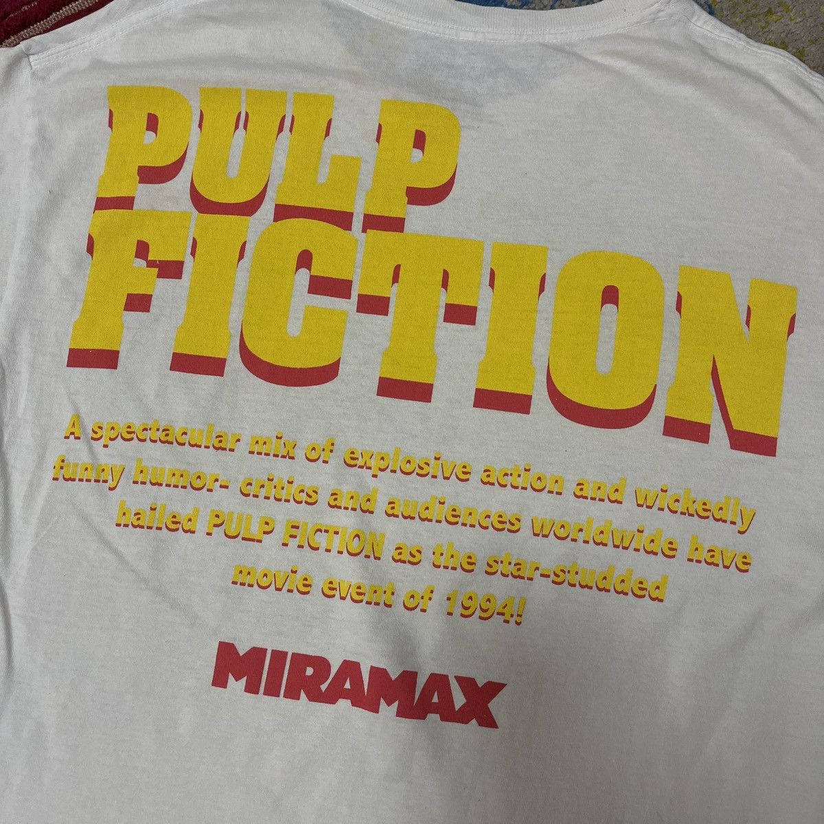 Other Pulp Fiction Movie John Travolta Uma Thurman TShirt Size US L / EU 52-54 / 3 - 17 Thumbnail