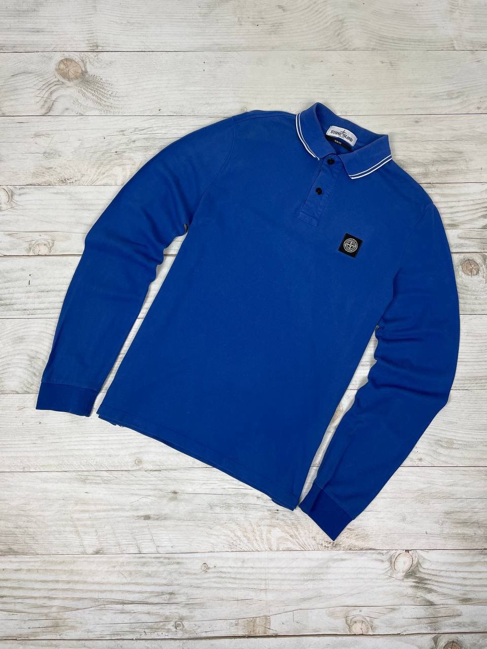 Stone Island Vintage Stone Island Polo Long Sleeve Patch Program