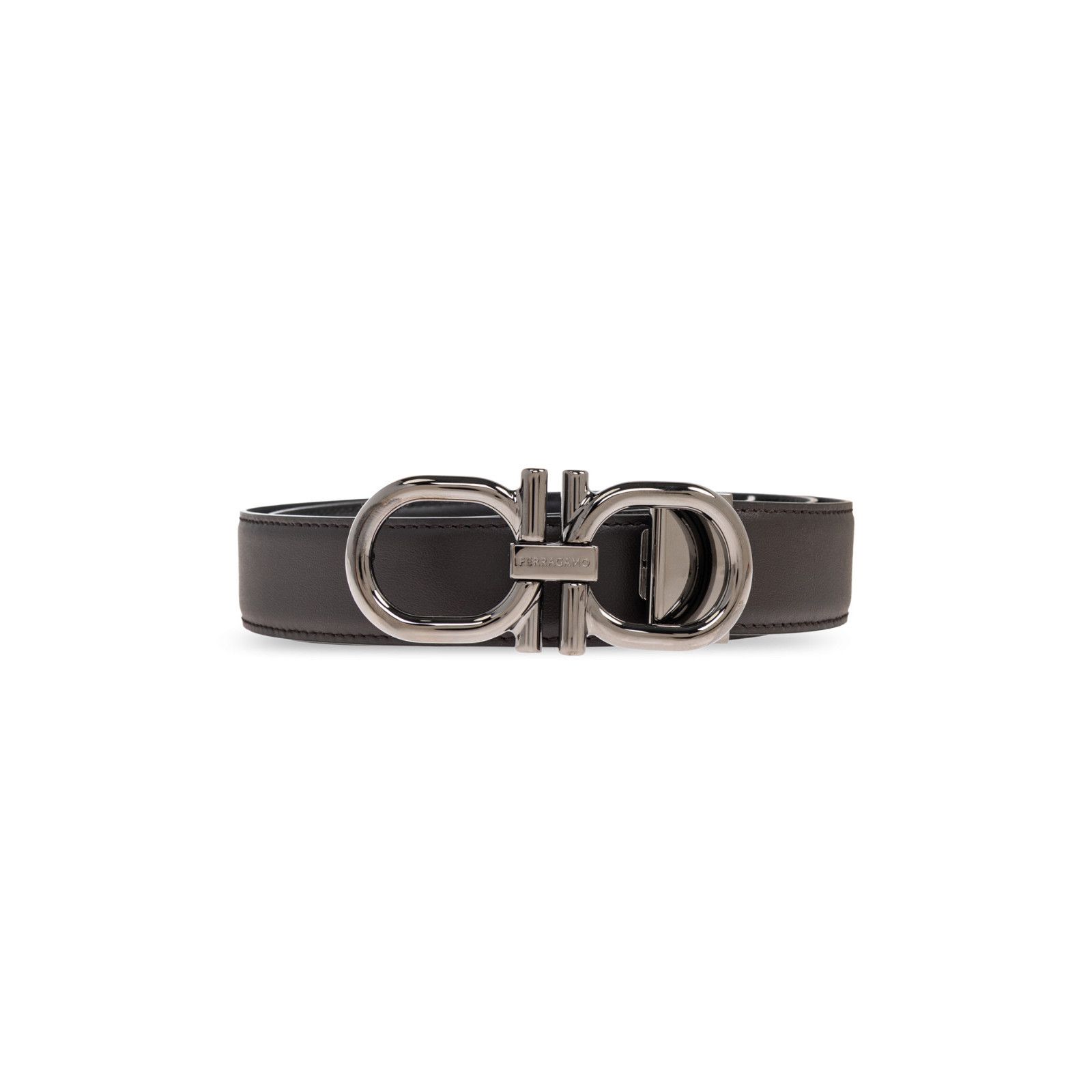 Salvatore Ferragamo FERRAGAMO Double Adjustable Brown Reversible Belt New & Auth Size ONE SIZE - 1 Thumbnail