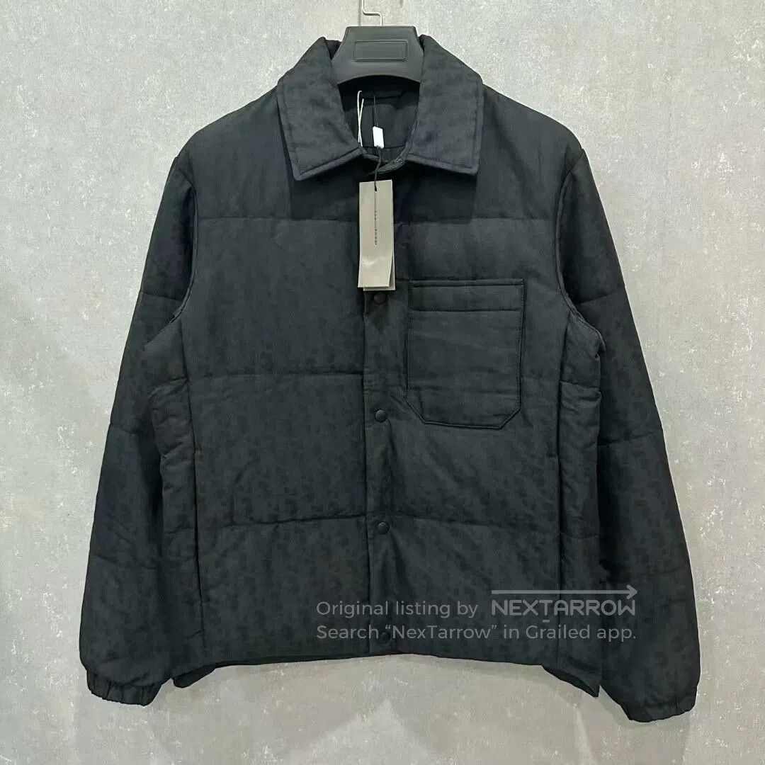 Dior Dior Black Patterned Padded Shirt Jacket. Size US L / EU 52-54 / 3 - 1 Thumbnail