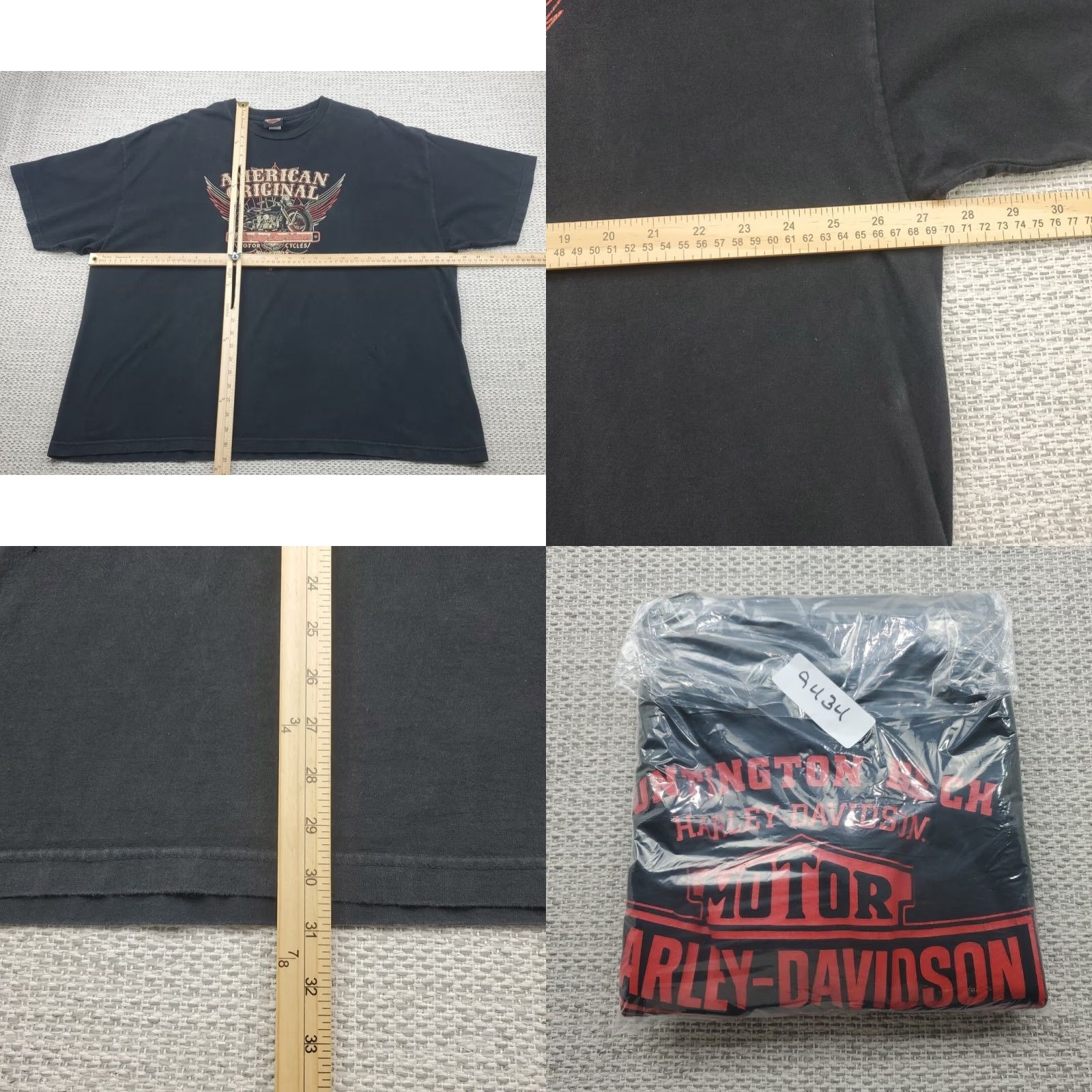 Harley Davidson Harley-Davidson T Shirt Mens 3XL Black Crew Neck Short Sleeve Graphic Print Logo Meme? (no) Size US XXL / EU 58 / 5 - 9 Thumbnail