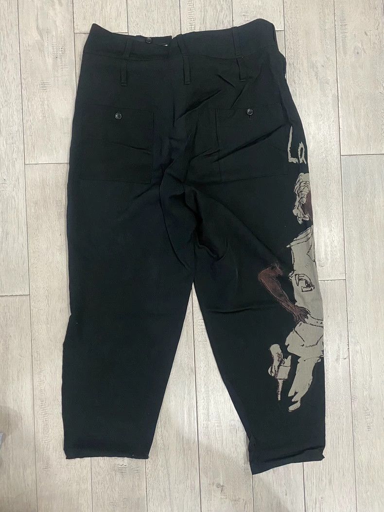 Yohji Yamamoto Yohji Yamamoto Yohji Yamamoto Wool Pants with Unique Print Size US 26 / EU 42 - 5 Thumbnail