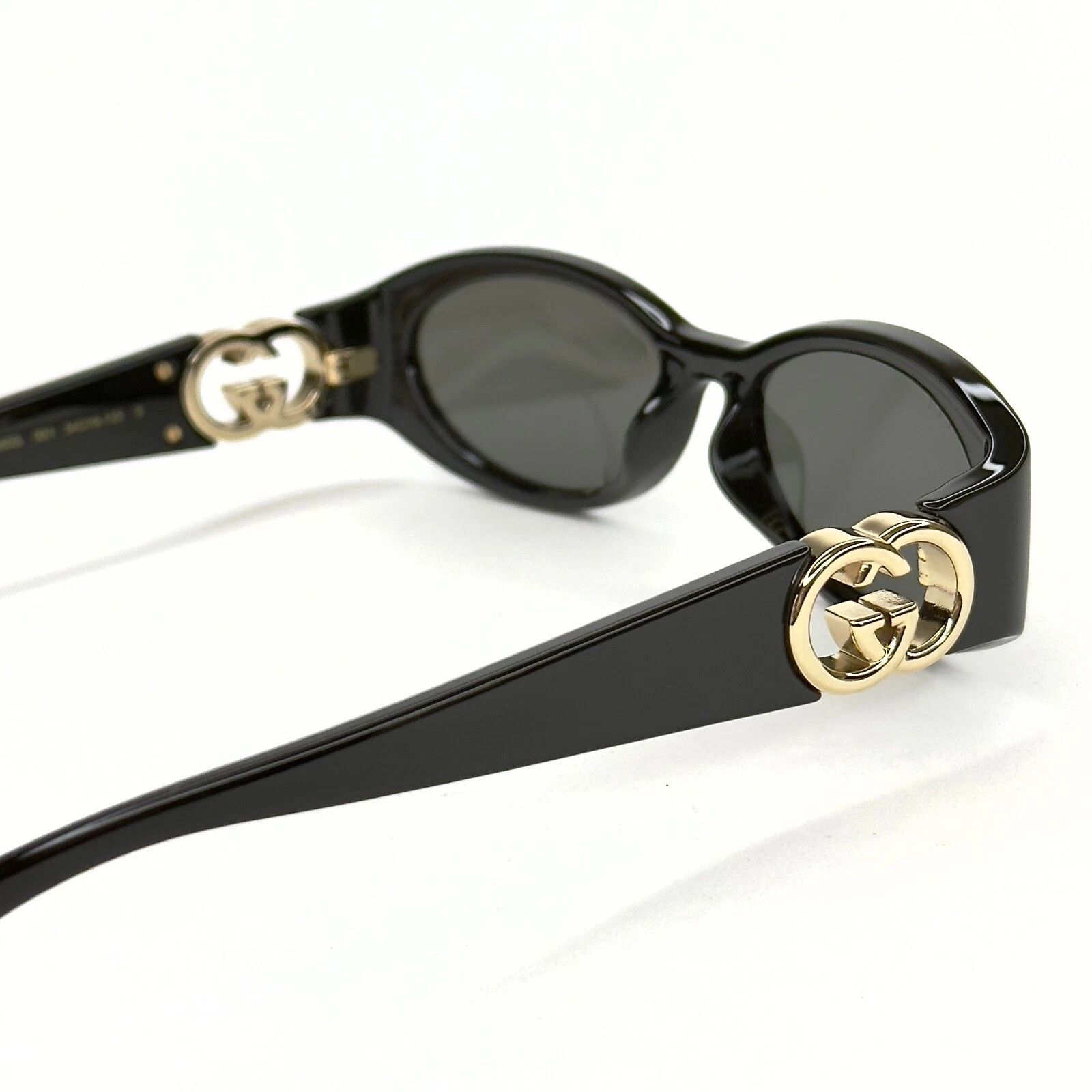 Gucci GUCCI GG1660S Black Narrow 1660 GG Fashion Sunglasses 001 Size ONE SIZE - 4 Thumbnail