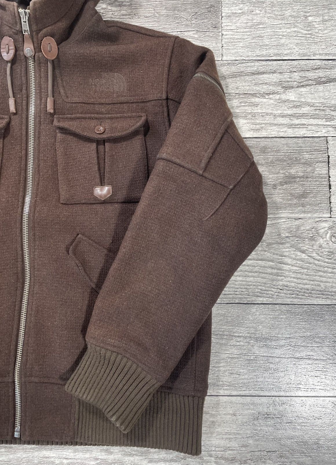 The North Face Rare Vintage The North Face 2008 Wool MA-1 Style Bomber Size US L / EU 52-54 / 3 - 4 Thumbnail