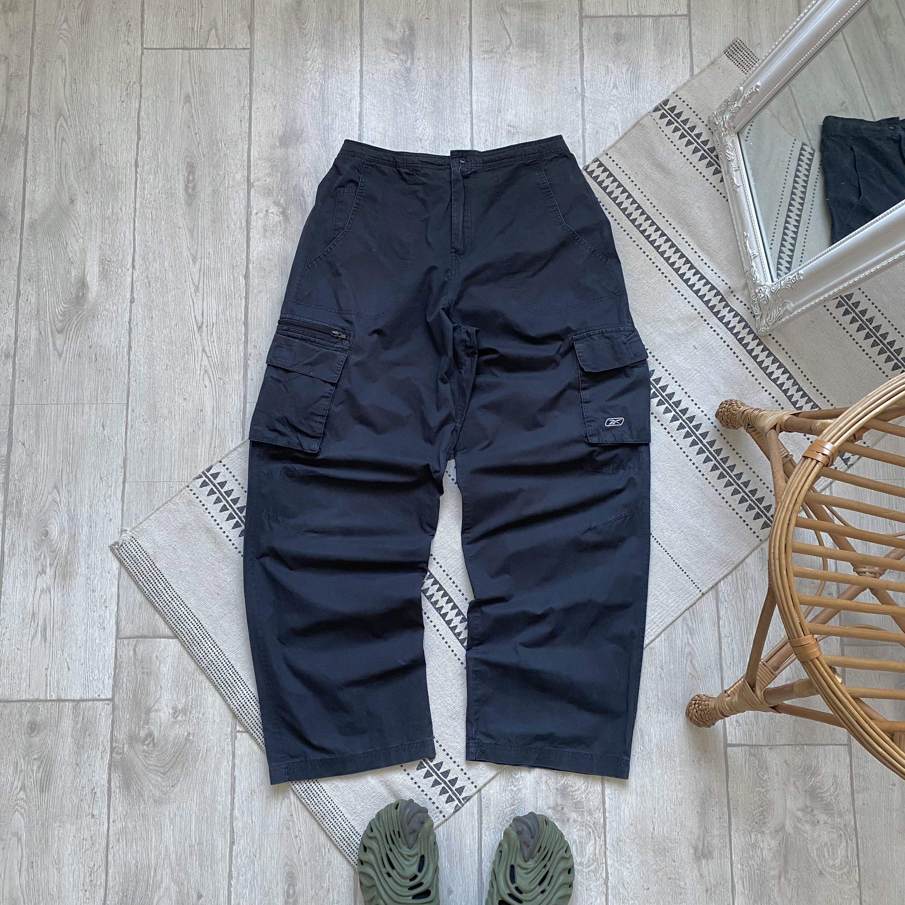 Reebok 🛹 Vintage 90s Reebok Military cargo pants baggy skater Size US 34 / EU 50 - 1 Thumbnail