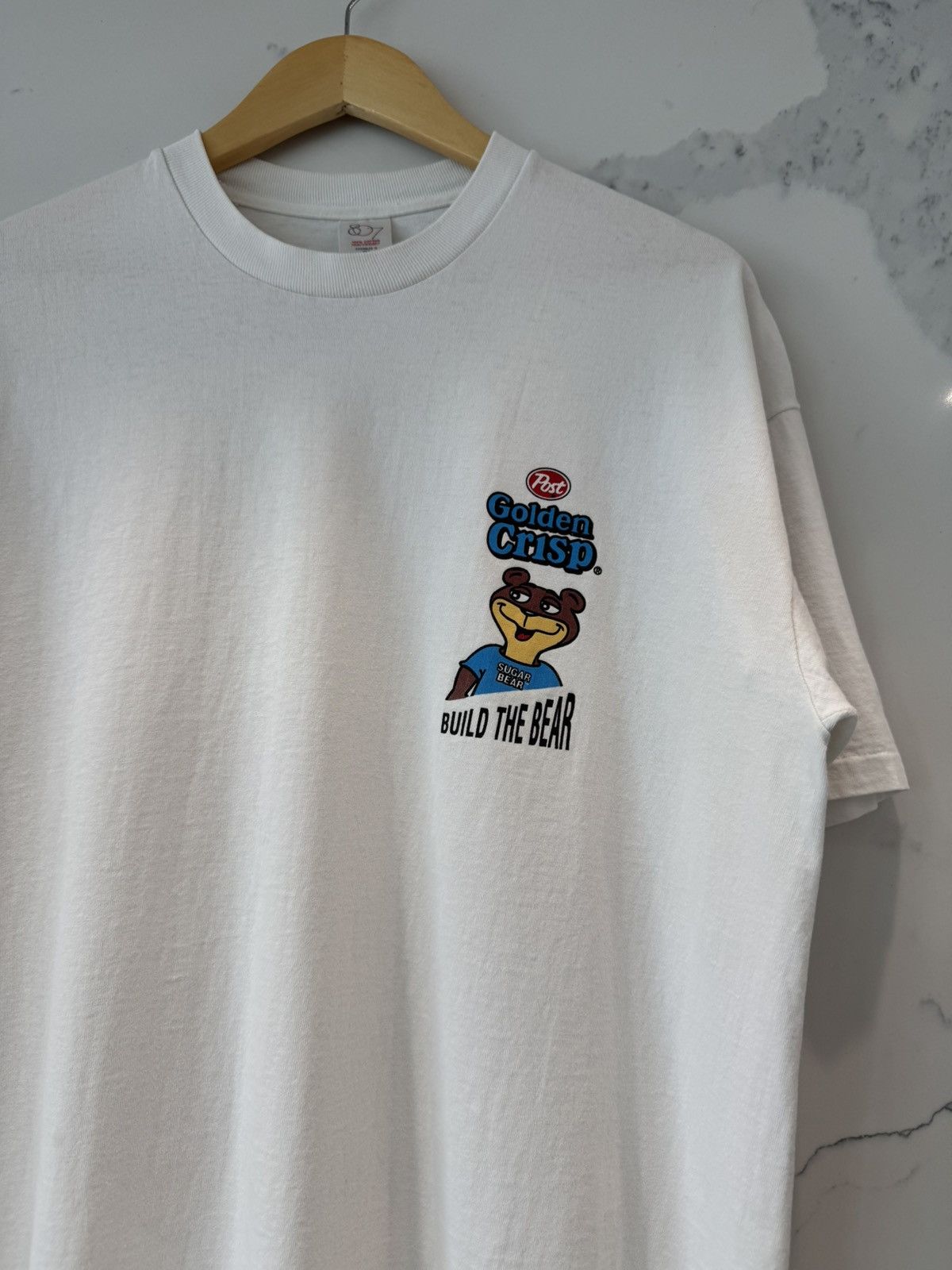 Other Vintage 90’s Golden Crisp Build The Bear Snack Tee T Shirt Size US XL / EU 56 / 4 - 3 Thumbnail