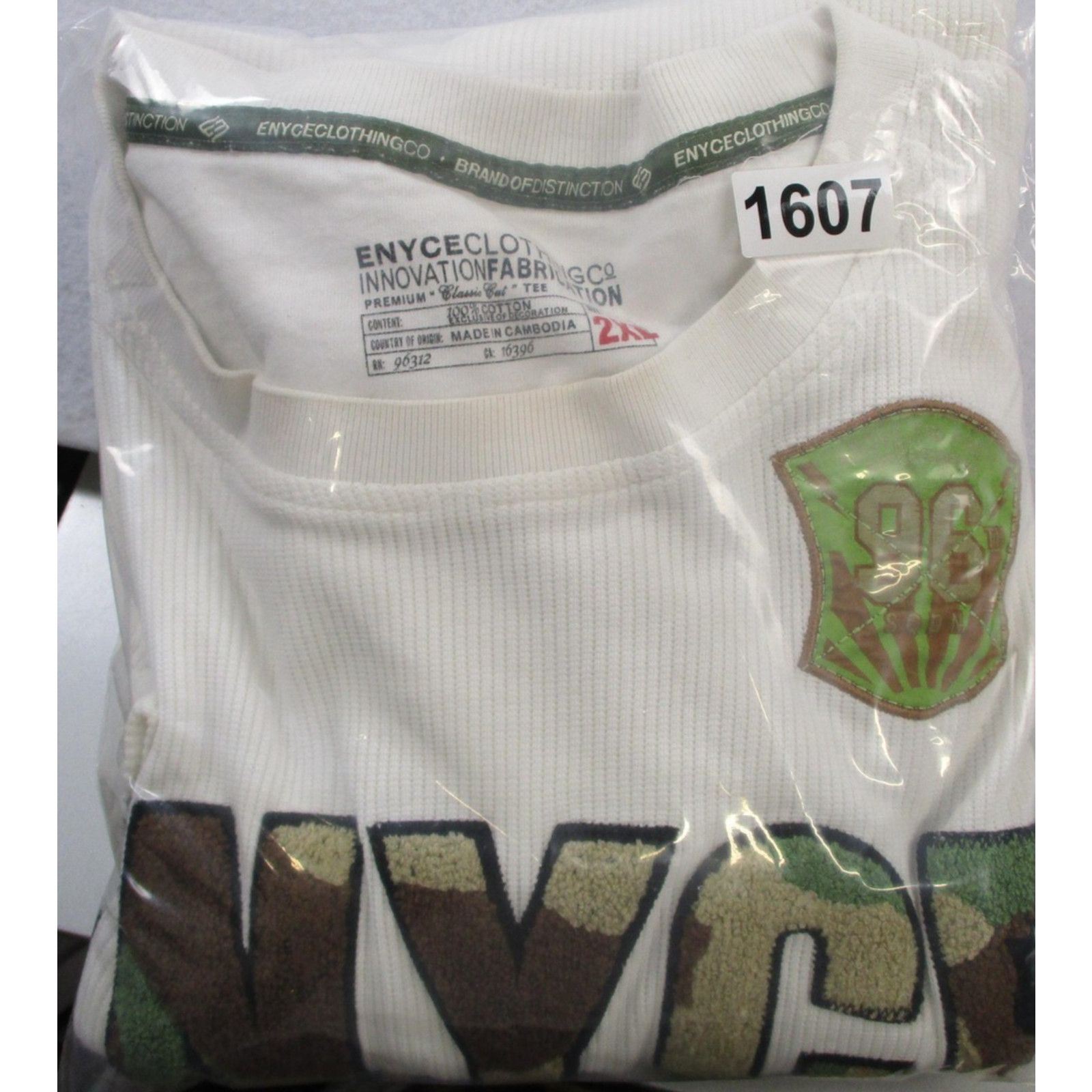 Enyce Enyce Mens 2XL White Camo Logo Thermal Waffle Knit LS Tee Size US XXL / EU 58 / 5 - 15 Thumbnail