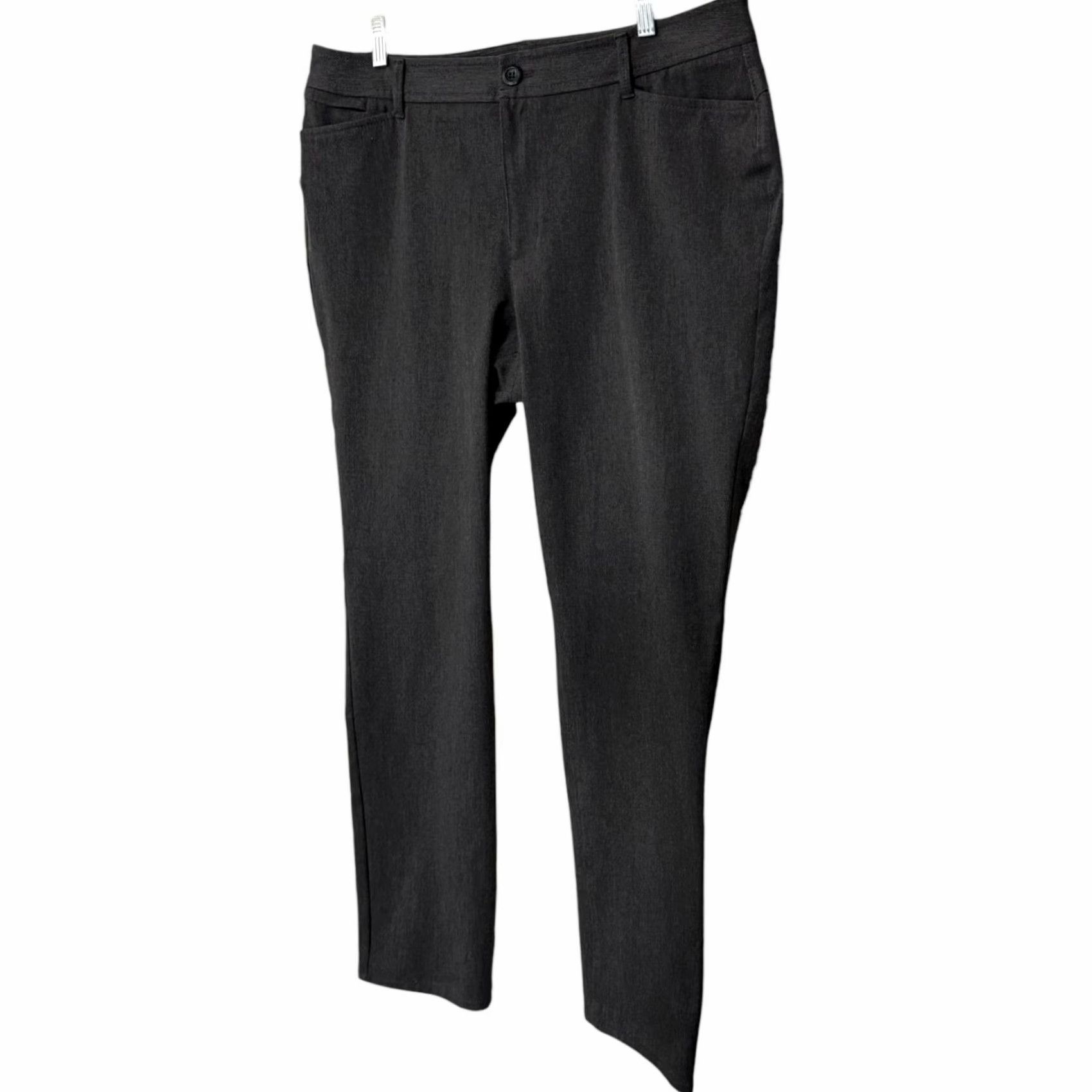 Eddie Bauer VINTAGE Eddie Bauer Travex Dress Pants Gray Women's Size T16 Office Career Work Business Size 38" / US 16 / IT 52 - 2 Thumbnail