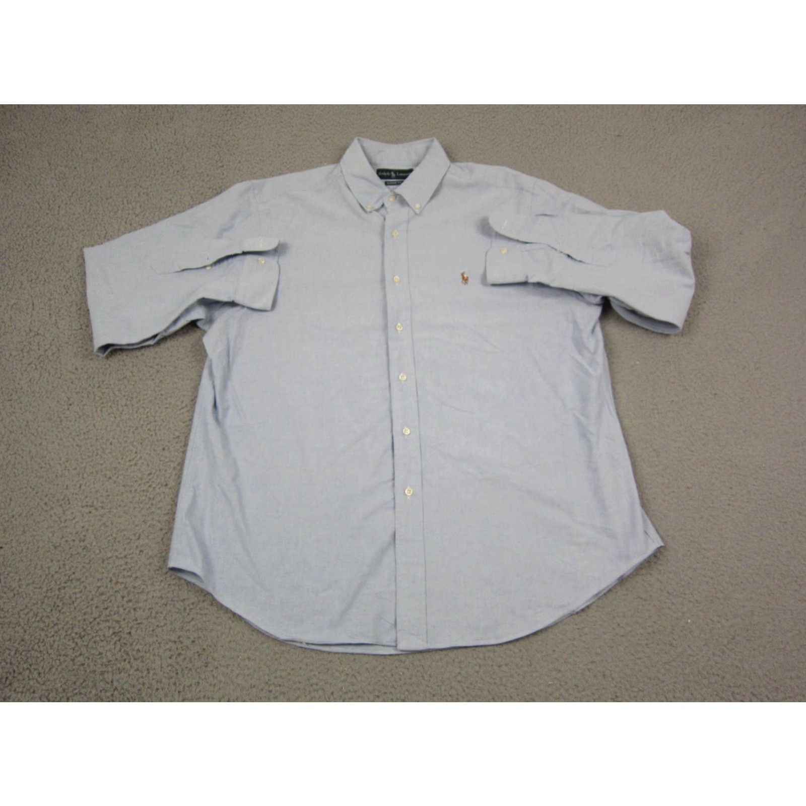 Ralph Lauren Ralph Lauren Shirt XL Adult Blue Oxford Button-Up Mens Classic Fit Size US XL / EU 56 / 4 - 2 Thumbnail