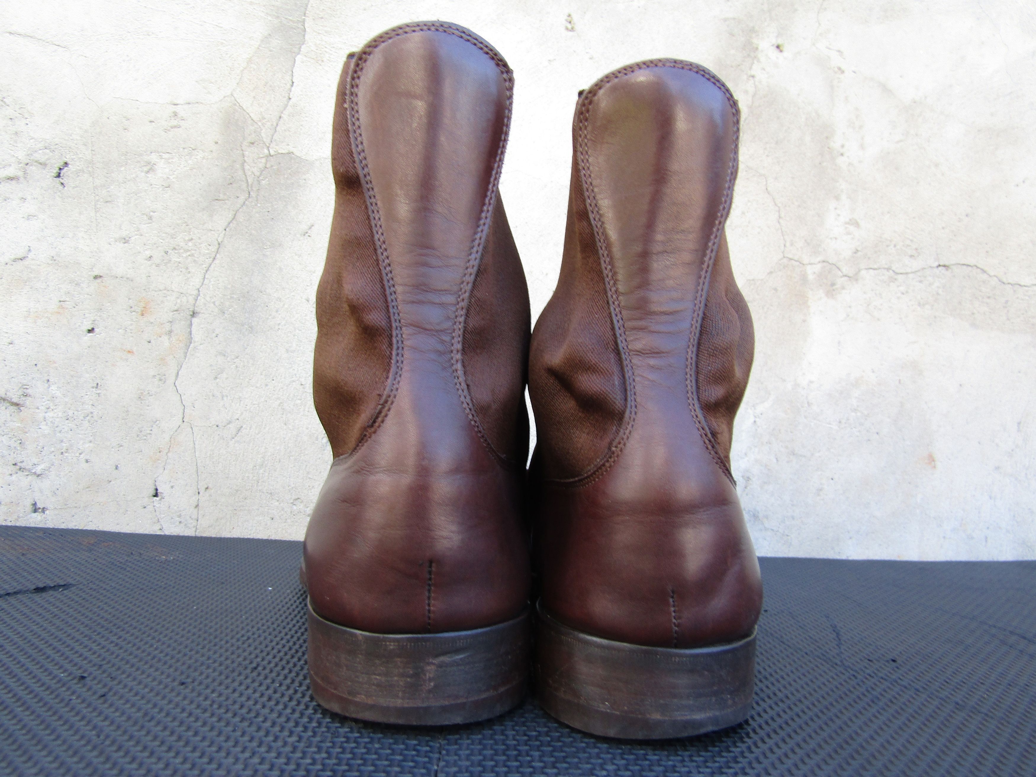 Dolce & Gabbana D&G Dolce & Gabbana Brown Leather Ankle Chelsea Size US 10 / EU 43 - 7 Thumbnail