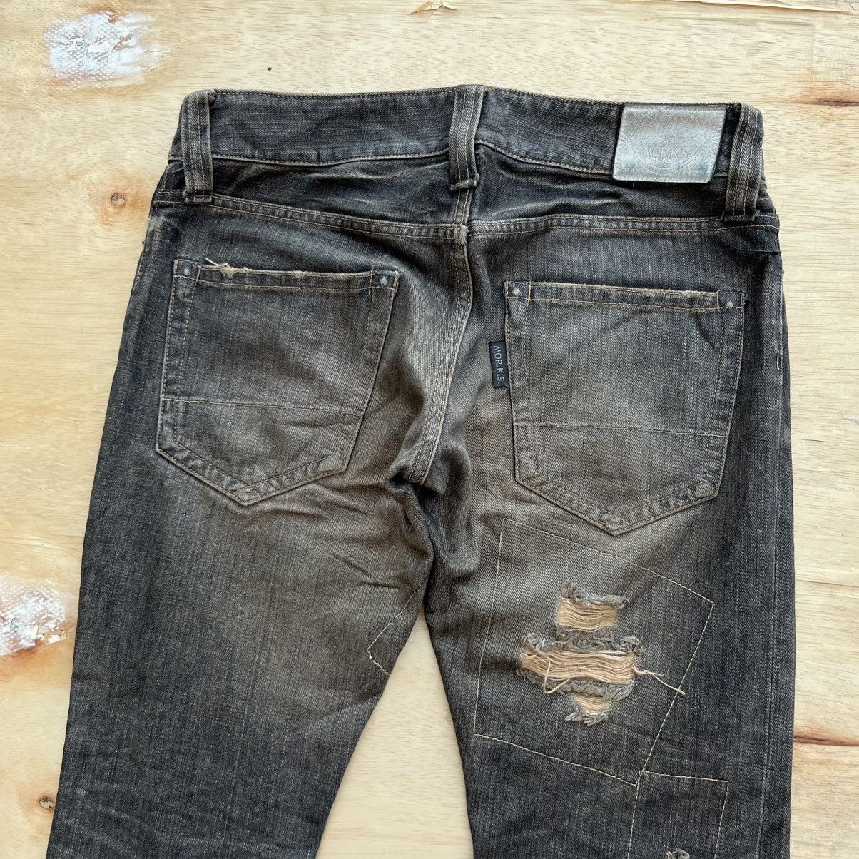 FranCisT MOR.K.S FranCisT _MOR,K.S JAPANESE BRAND PATCH WORK DISTRESSED DENIM Size US 32 / EU 48 - 11 Thumbnail