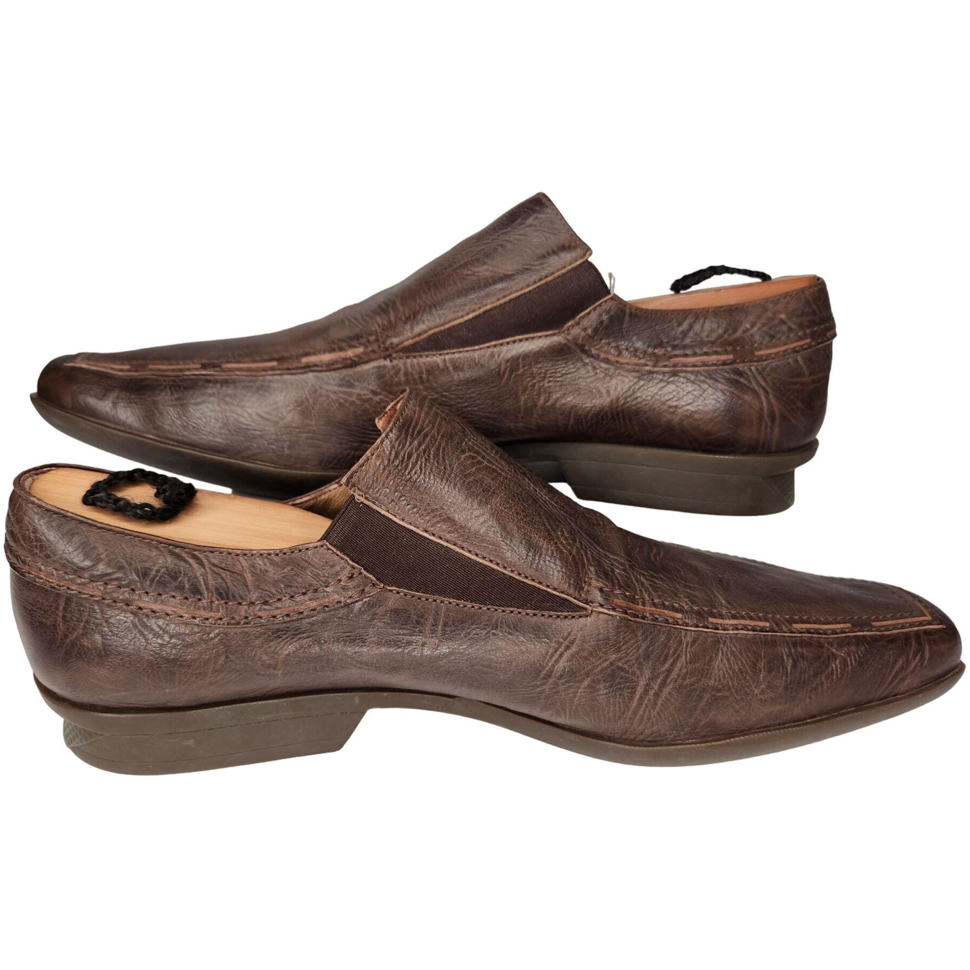 Paciotti Cesare Paciotti Italy Dress Shoes Men 9-9.5 Brown Leathe Size US 9 / EU 42 - 6 Thumbnail