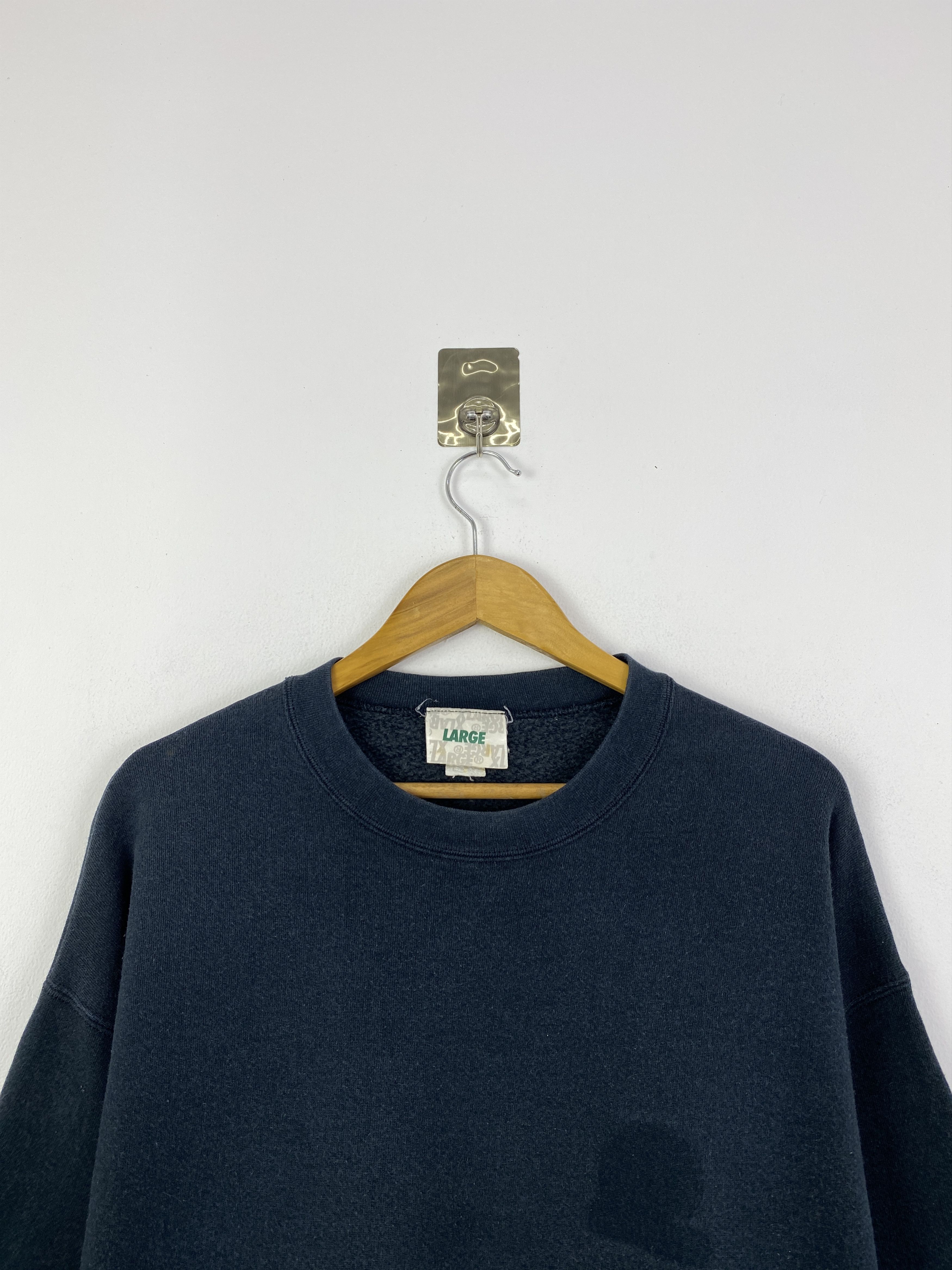 Xlarge Vintage 90s XLarge Plain Pullover Sweatshirt SH0140 Size US XL / EU 56 / 4 - 2 Thumbnail