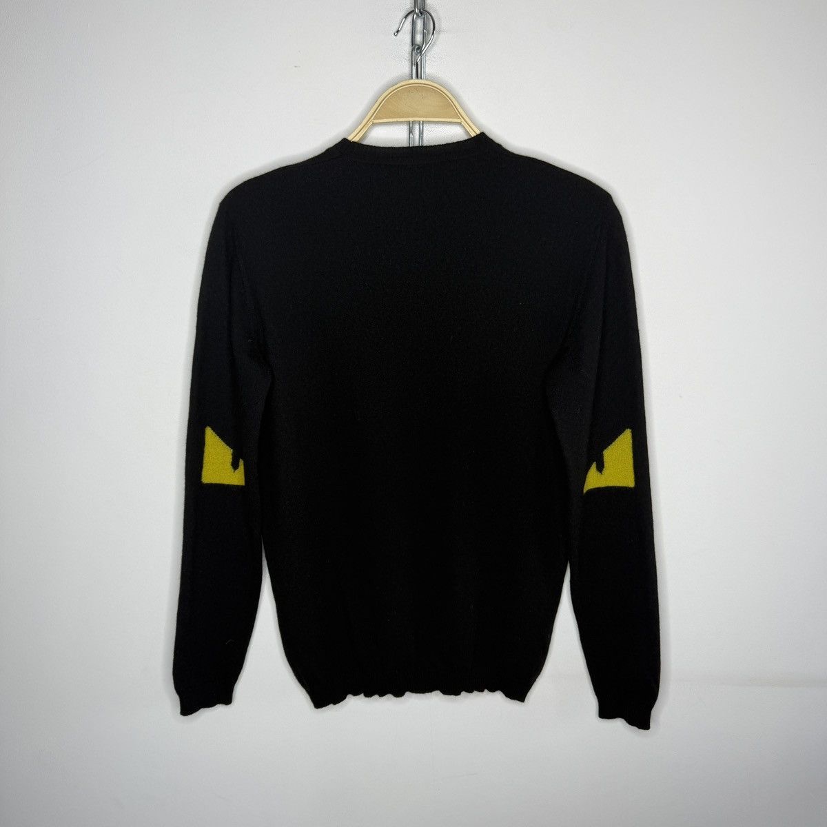 Fendi Fendi Eyes Sweater Black Wool Size US M / EU 48-50 / 2 - 1 Thumbnail