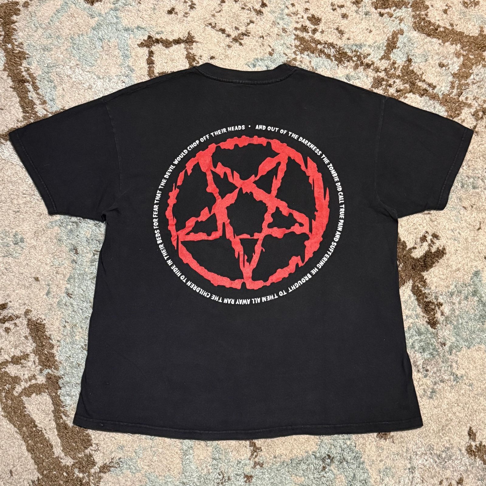 Band Tees × Vintage Vintage 1998 Rob Zombie Hellbilly Deluxe Shirt XL Pentagram Size US XL / EU 56 / 4 - 2 Thumbnail
