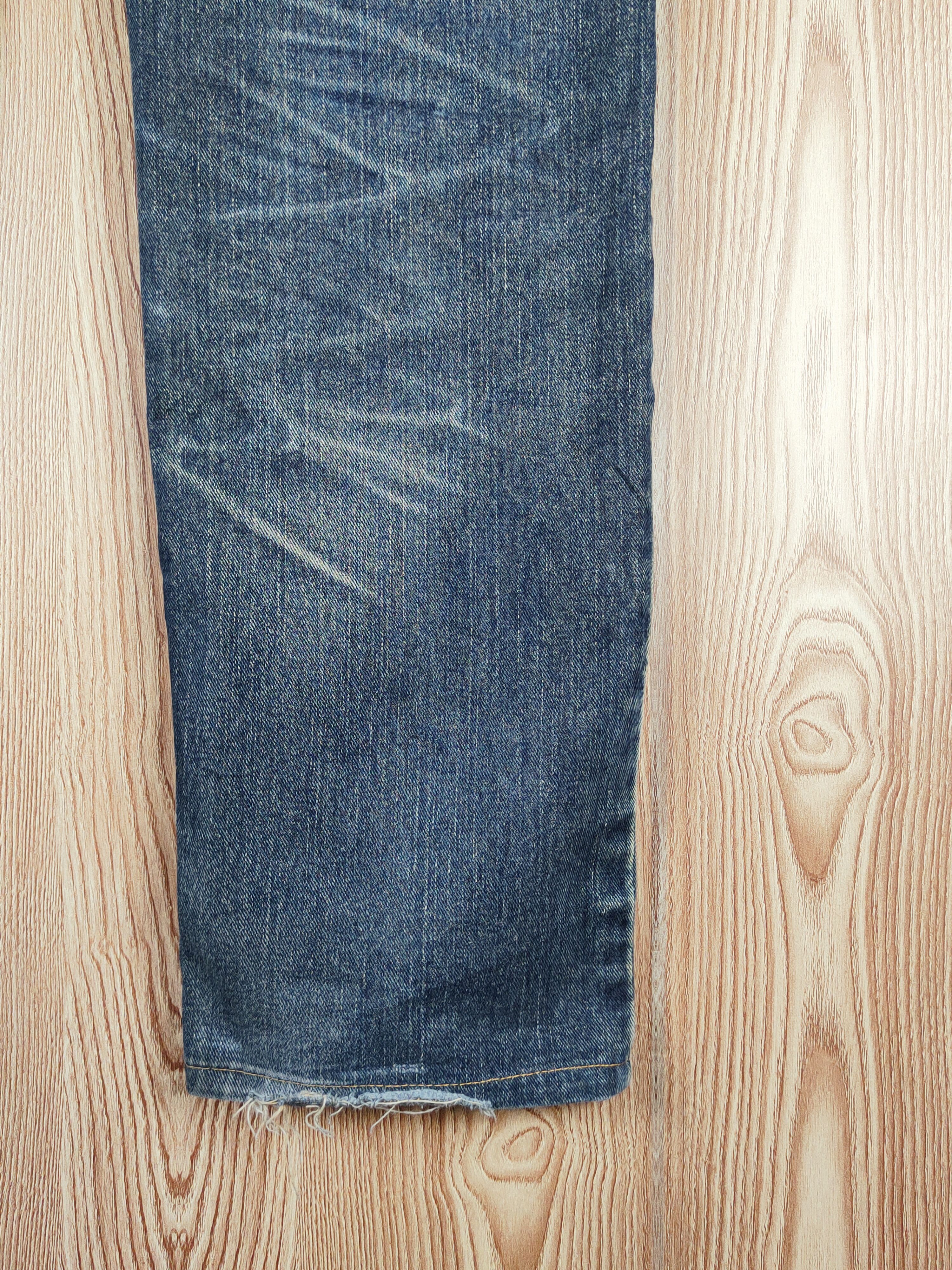 Edwin Edwin Dark Blue Faded Distressed Ripped Jeans #S2720 Size US 34 / EU 50 - 14 Thumbnail