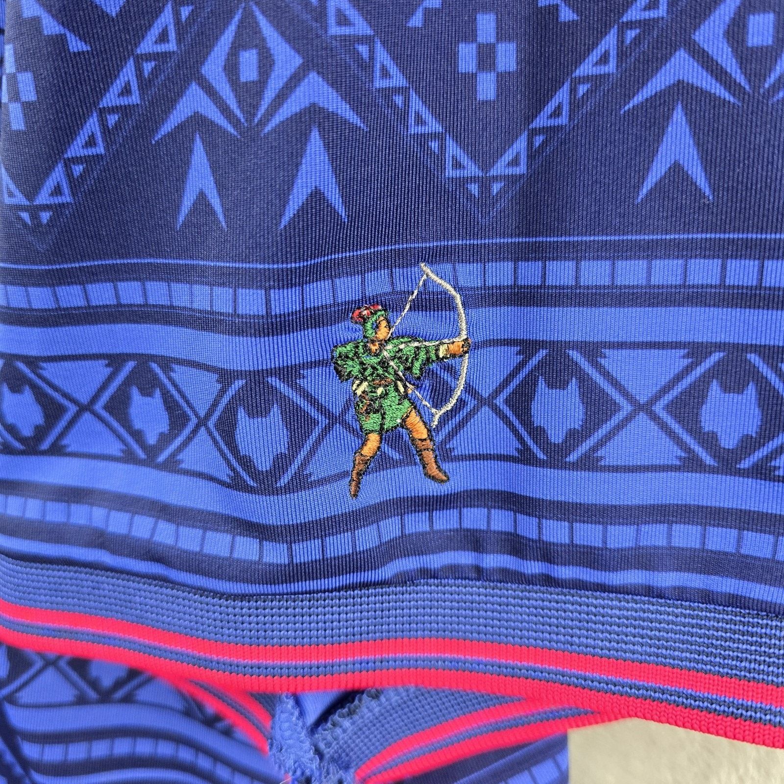 Other Greyson Polo Shirt Large Blue Geometric AOP Performance Golf Size US L / EU 52-54 / 3 - 3 Thumbnail