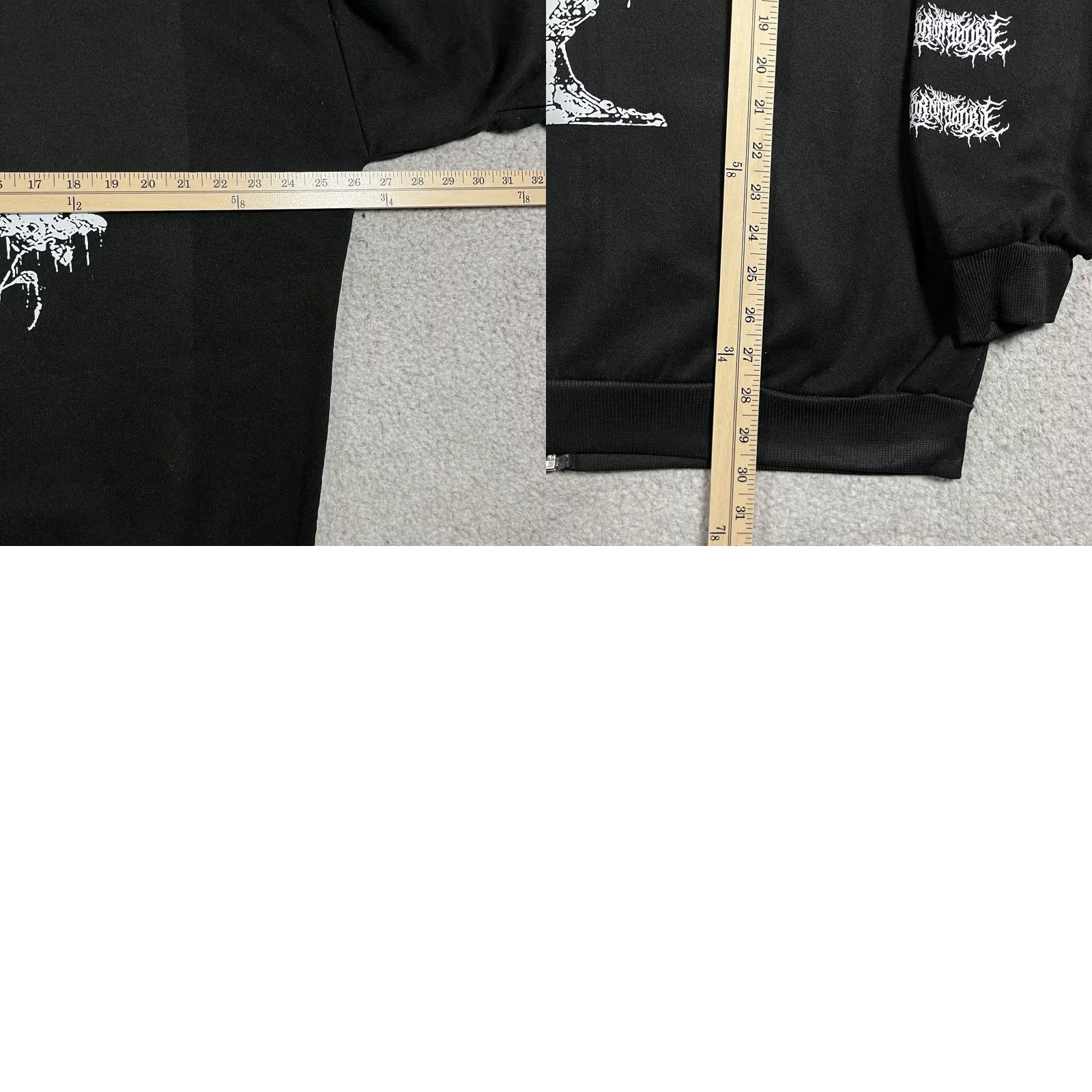 Vintage Lorna Shore Hoodie Men XL Sweatshirt Full Zip Graphic Print Hooded Black Size US XL / EU 56 / 4 - 9 Thumbnail