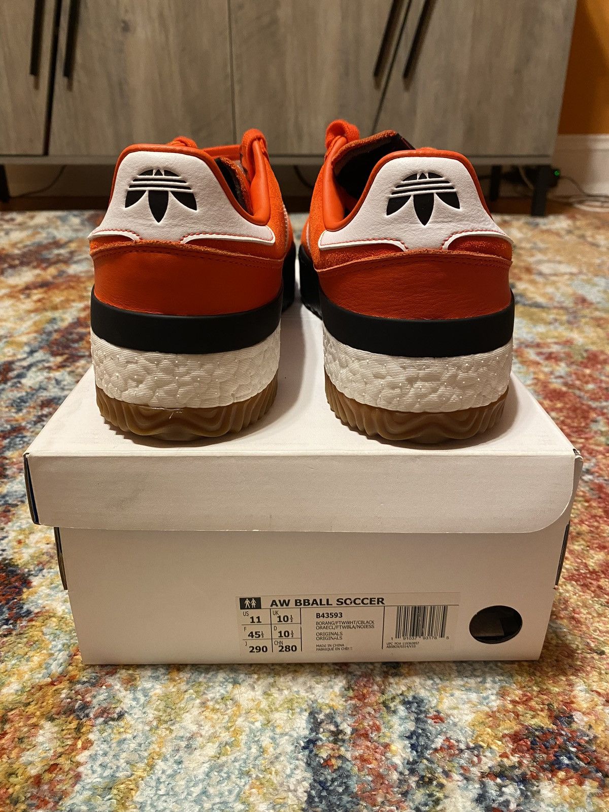 Adidas × Alexander Wang Alexander Wang x Originals Bball Soccer Bold Orange Size 11 Size US 11 / EU 44 - 4 Thumbnail