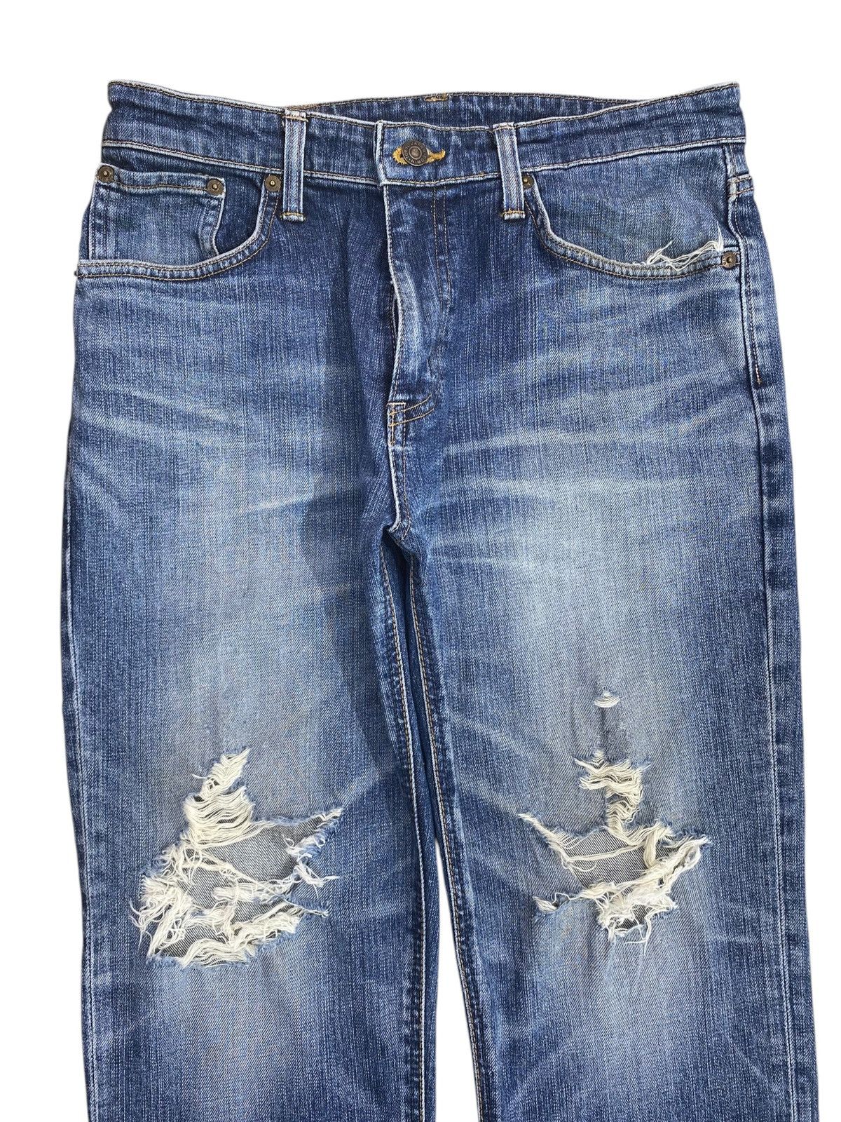 Edwin Edwin Faded Wash Distressed Style Loose Jeans Size US 30 / EU 46 - 2 Thumbnail