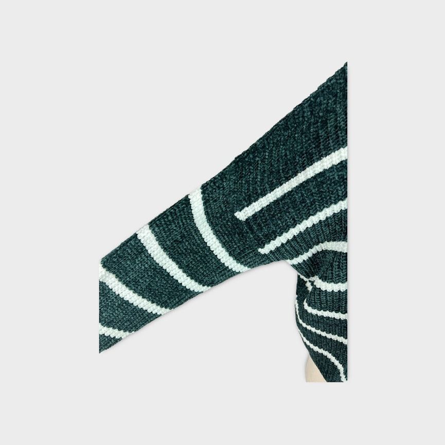 Forever 21 Forever 21 Plus | Striped Chenille Sweater | 2x Size XXL / US 16-18 / IT 52-54 - 7 Thumbnail
