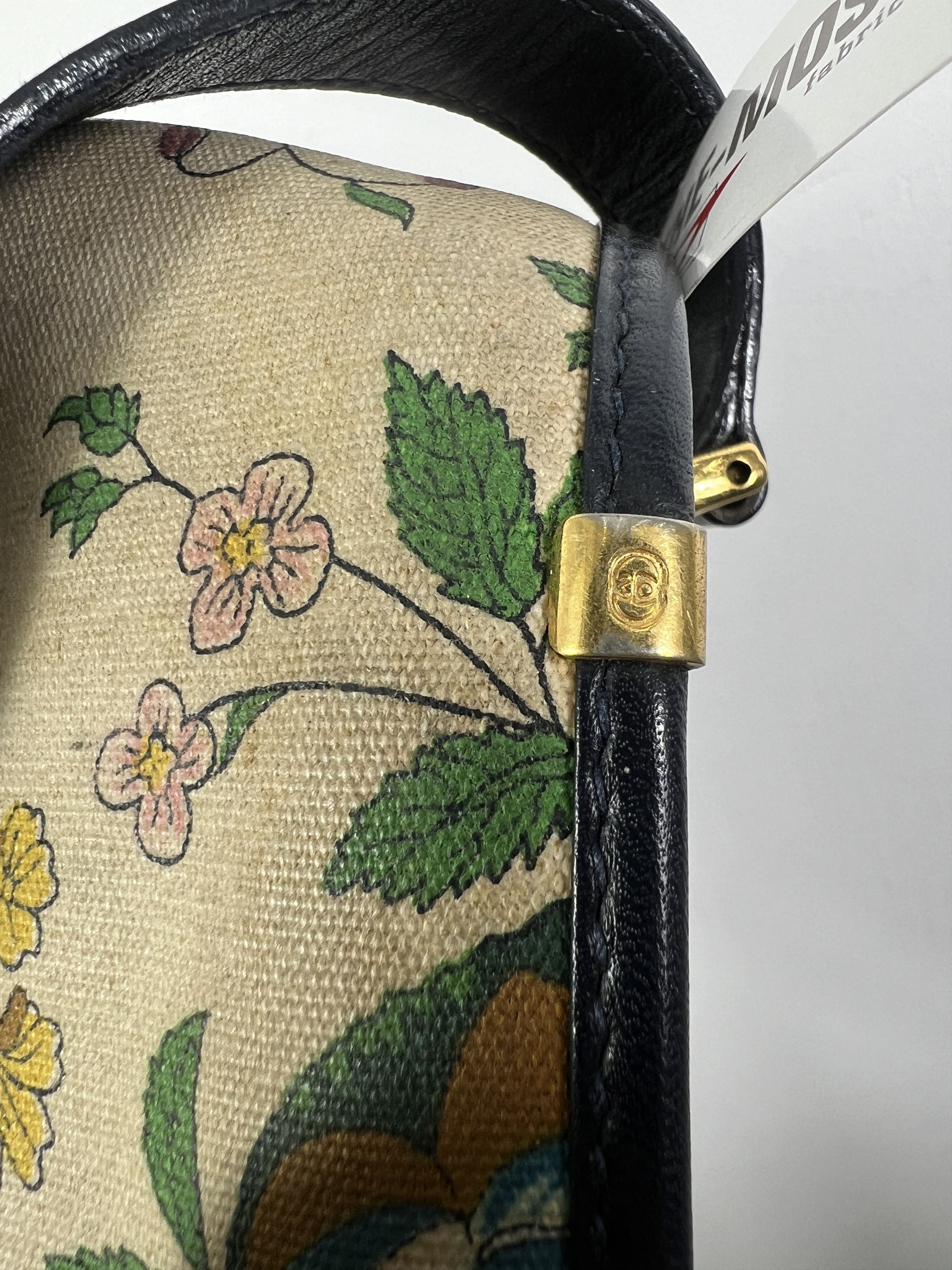 Gucci Vintage GUCCI Floral Printed Canvas Shoulder Bag Size ONE SIZE - 10 Thumbnail