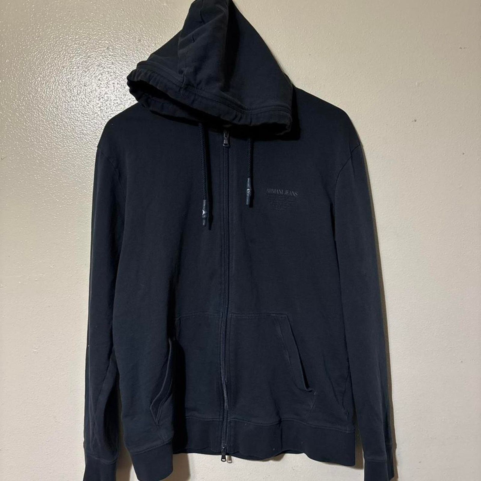 Armani Armani Jeans Basic Navy Full Zip Hoodie Sweatshirt Size2XL Size US XXL / EU 58 / 5 - 1 Thumbnail