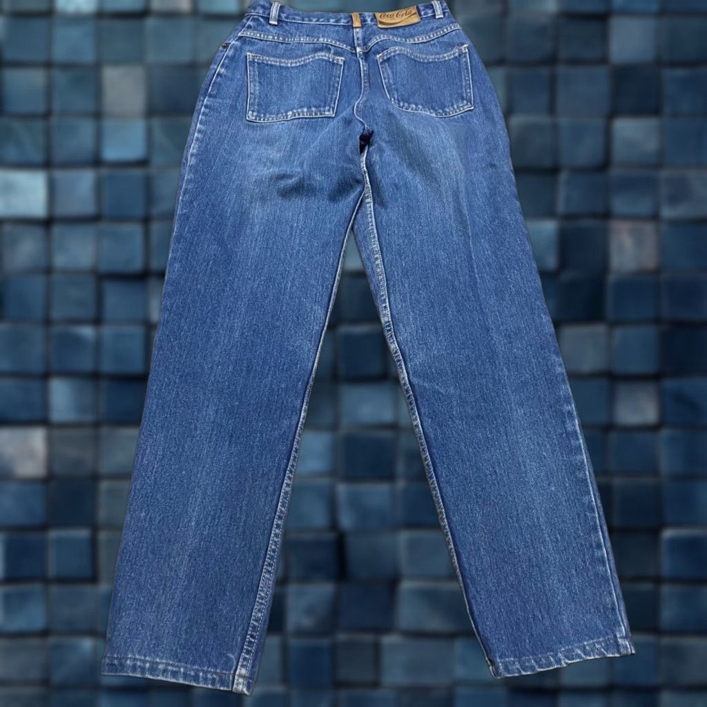 Vintage VINTAGE Coca-Cola Jeans 1980’s Blue Denim High Rise Tapered Womens Size 0 Jeans Size 25" / US 0 / IT 36 - 1 Thumbnail