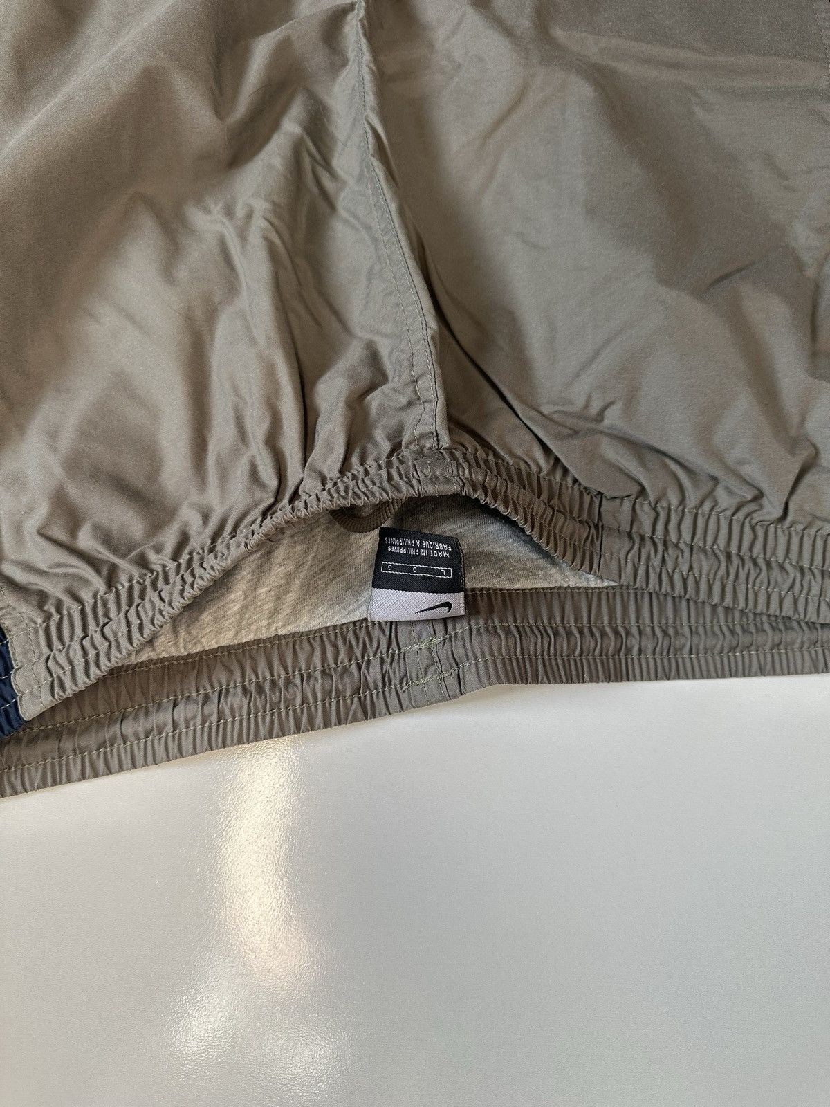 Nike × Vintage Vintage Nike Y2k Lined Baggy Fit Athletic Pant Tan Blue L Size US 36 / EU 52 - 5 Thumbnail