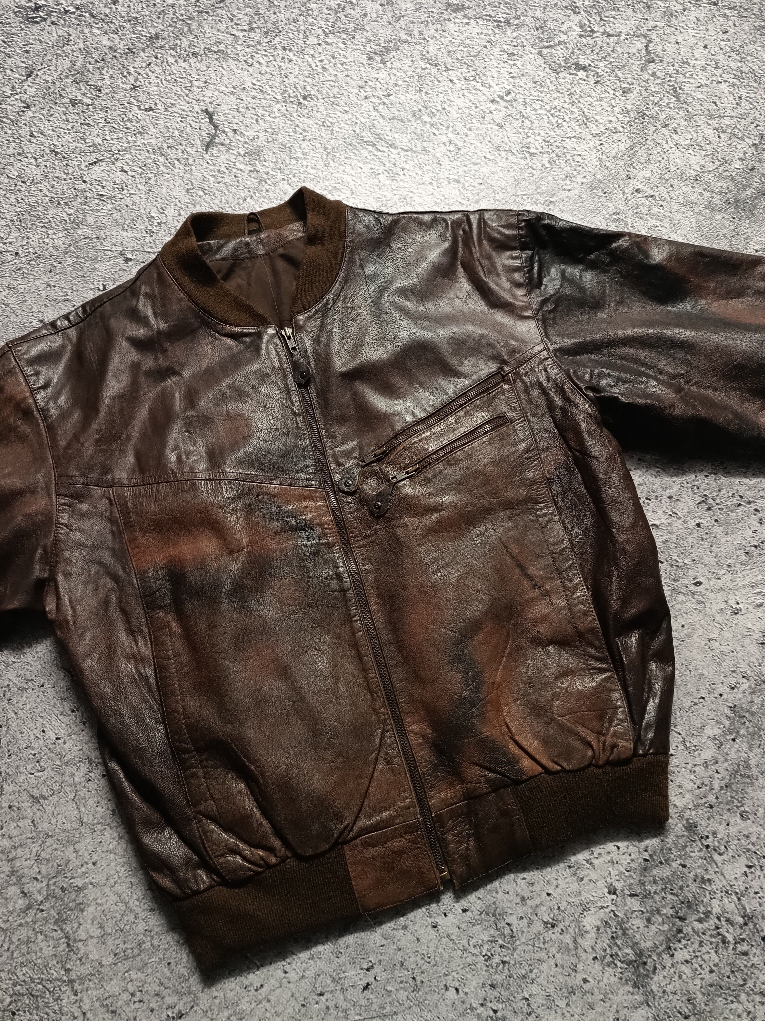 Vintage Vintage 90s Leather Jacket Premium Leather Acne Avirex Style Size US M / EU 48-50 / 2 - 5 Thumbnail