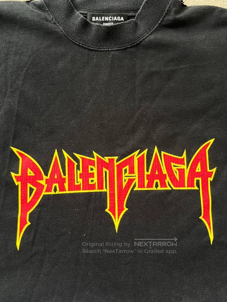 Balenciaga Balenciaga Rock Band Series Lightning Letter Pattern Round Size US S / EU 44-46 / 1 - 4 Thumbnail