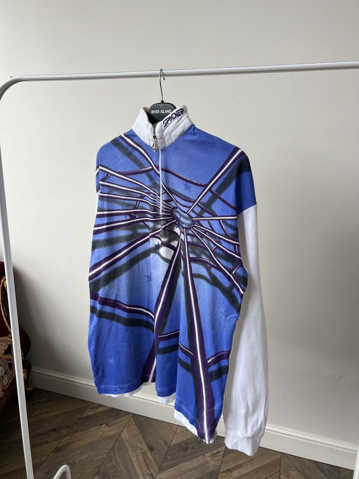 Spyder Vintage 90s Y2K Spyder Spider Web Big Logo Long Sleeve Stars Size US M / EU 48-50 / 2 - 4 Thumbnail
