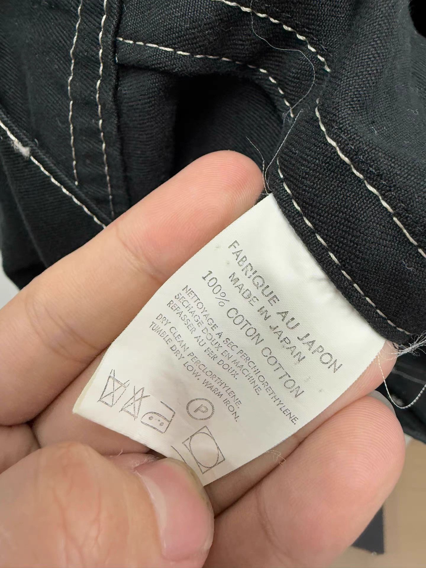 Yohji Yamamoto yohji yamamoto y's Contrast Stitch Short Wide Jacket K20 Size US L / EU 52-54 / 3 - 7 Thumbnail