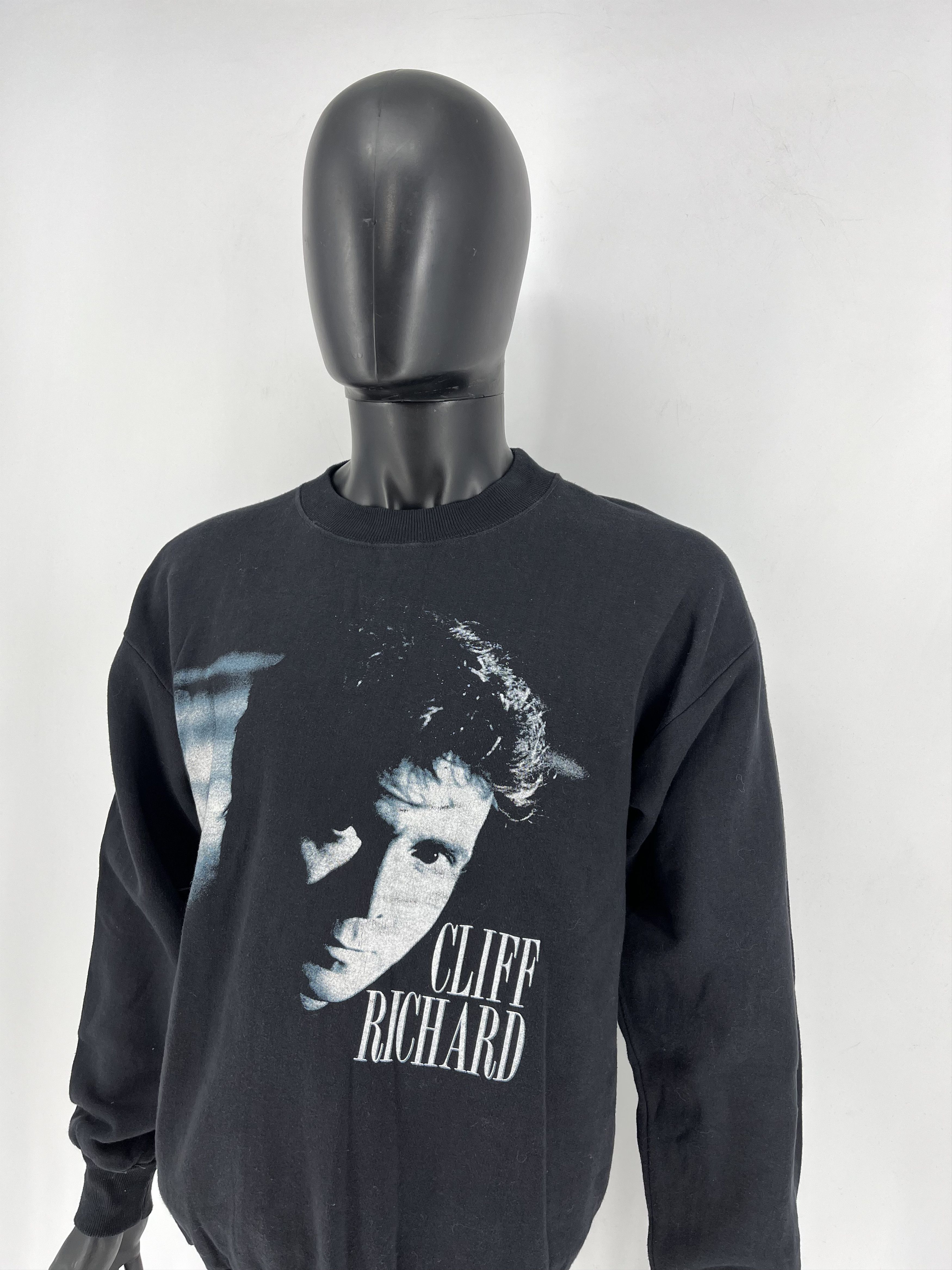 Band Tees × Vintage 1988 Cliff Richard British Tour Concert Promo Sweatshirt Size US L / EU 52-54 / 3 - 4 Thumbnail