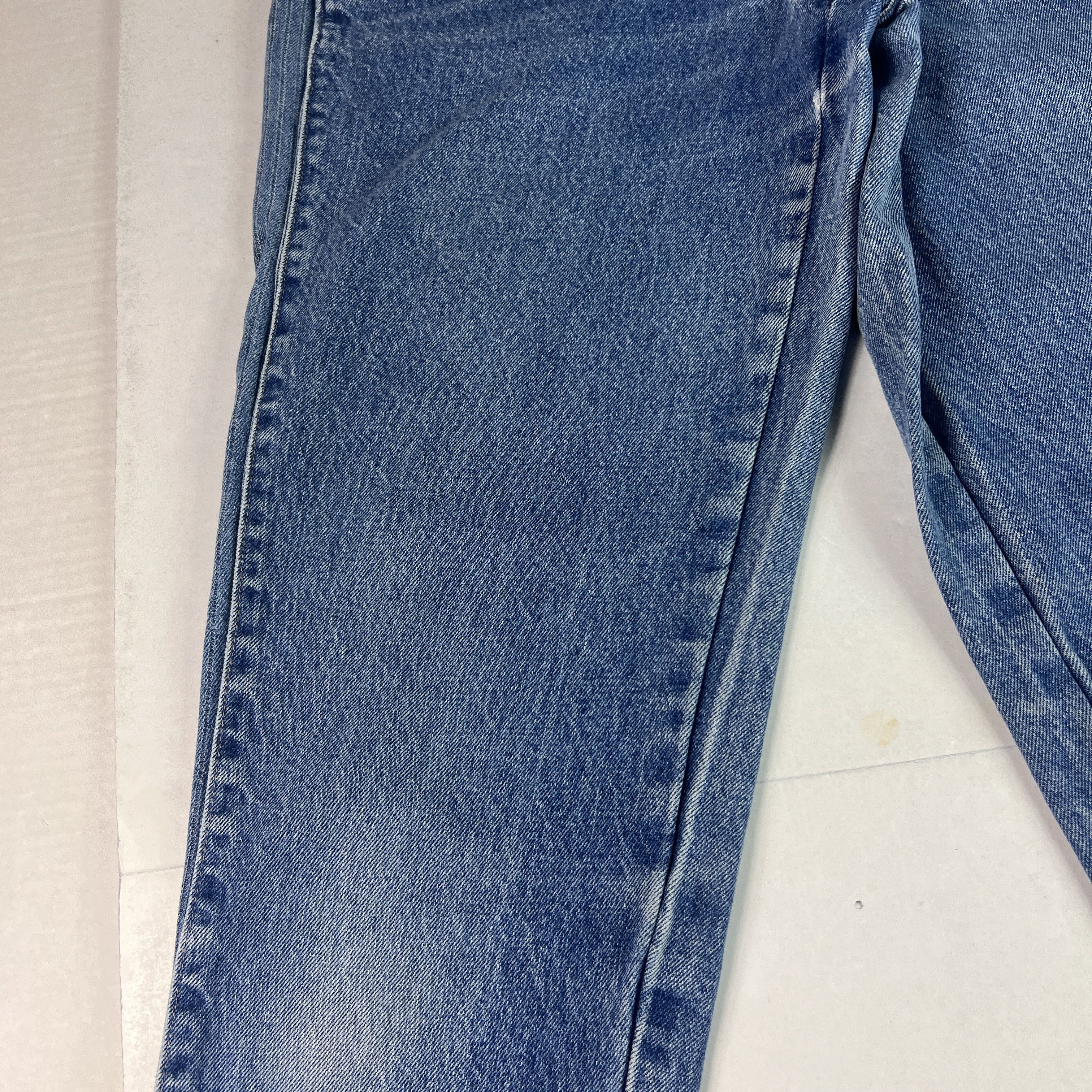 Calvin Klein VTG 80s Calvin Klein Jeans High Rise Tapered Blue Denim Size 28" / US 6 / IT 42 - 7 Thumbnail