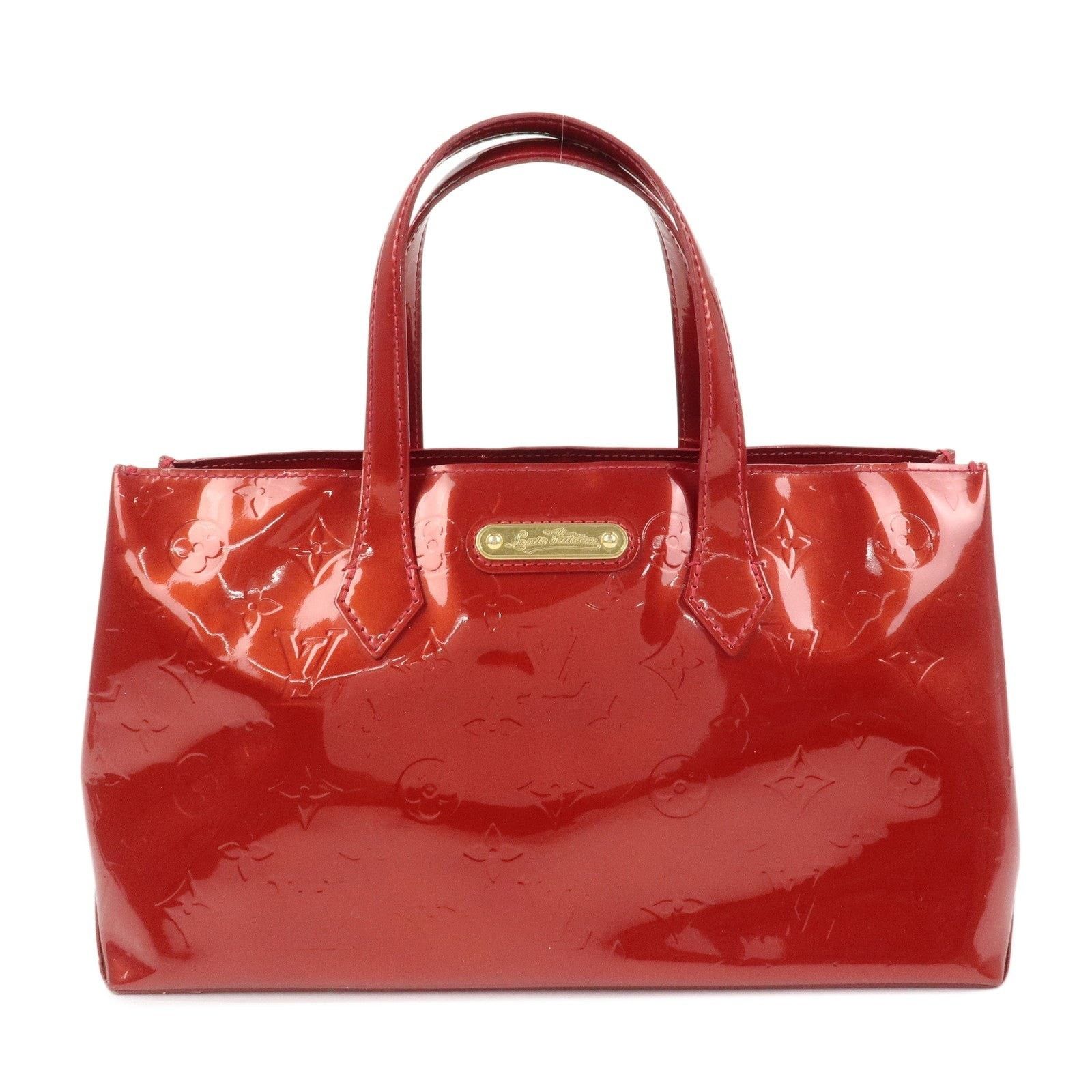 Louis Vuitton Louis Vuitton Monogram Vernis Wilshire PM Tote Red Size ONE SIZE - 1 Thumbnail
