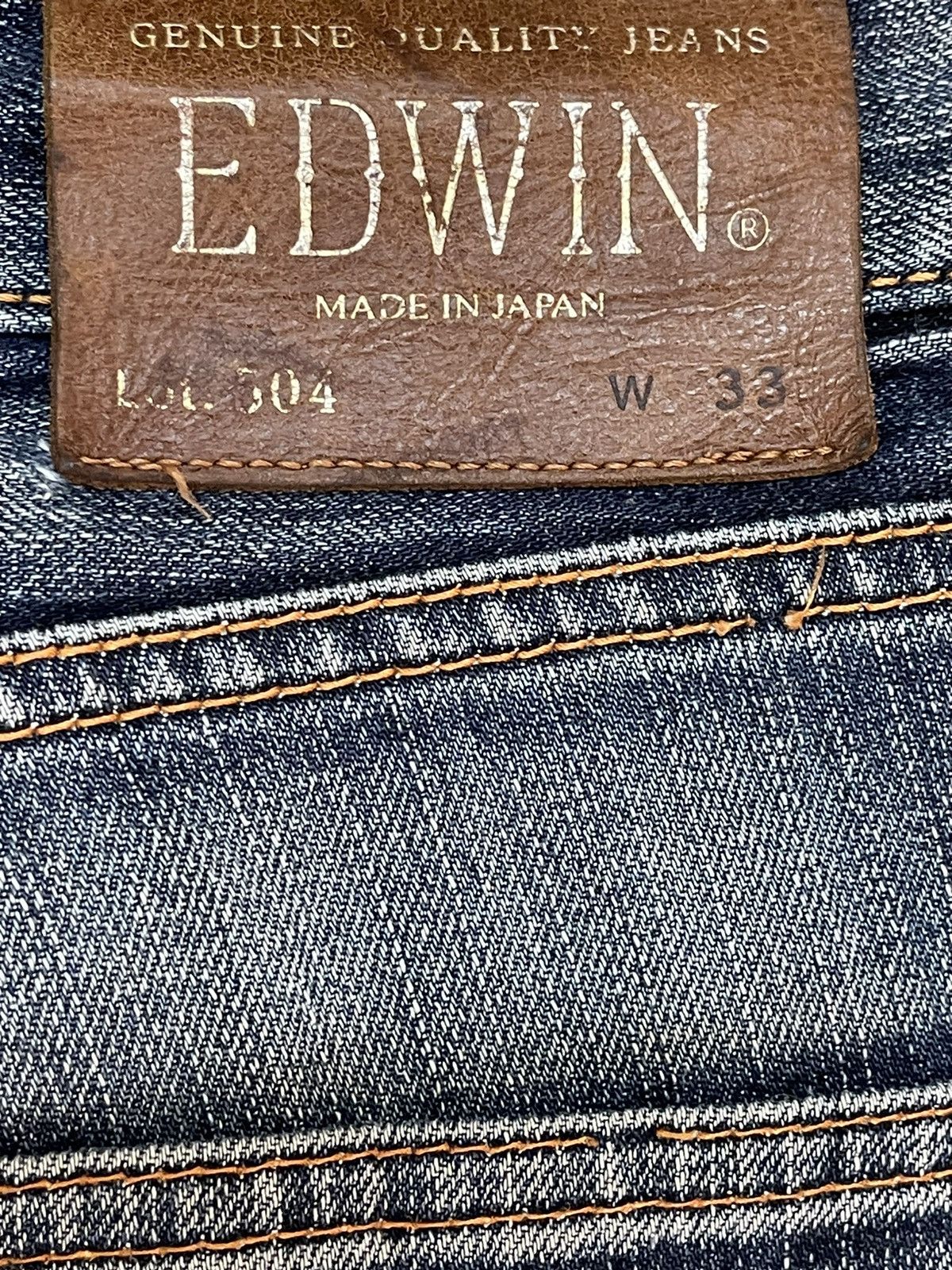 Edwin Vintage Y2K Edwin 504 Faded Wash Distress Wide Leg Relaxed Size US 34 / EU 50 - 9 Thumbnail