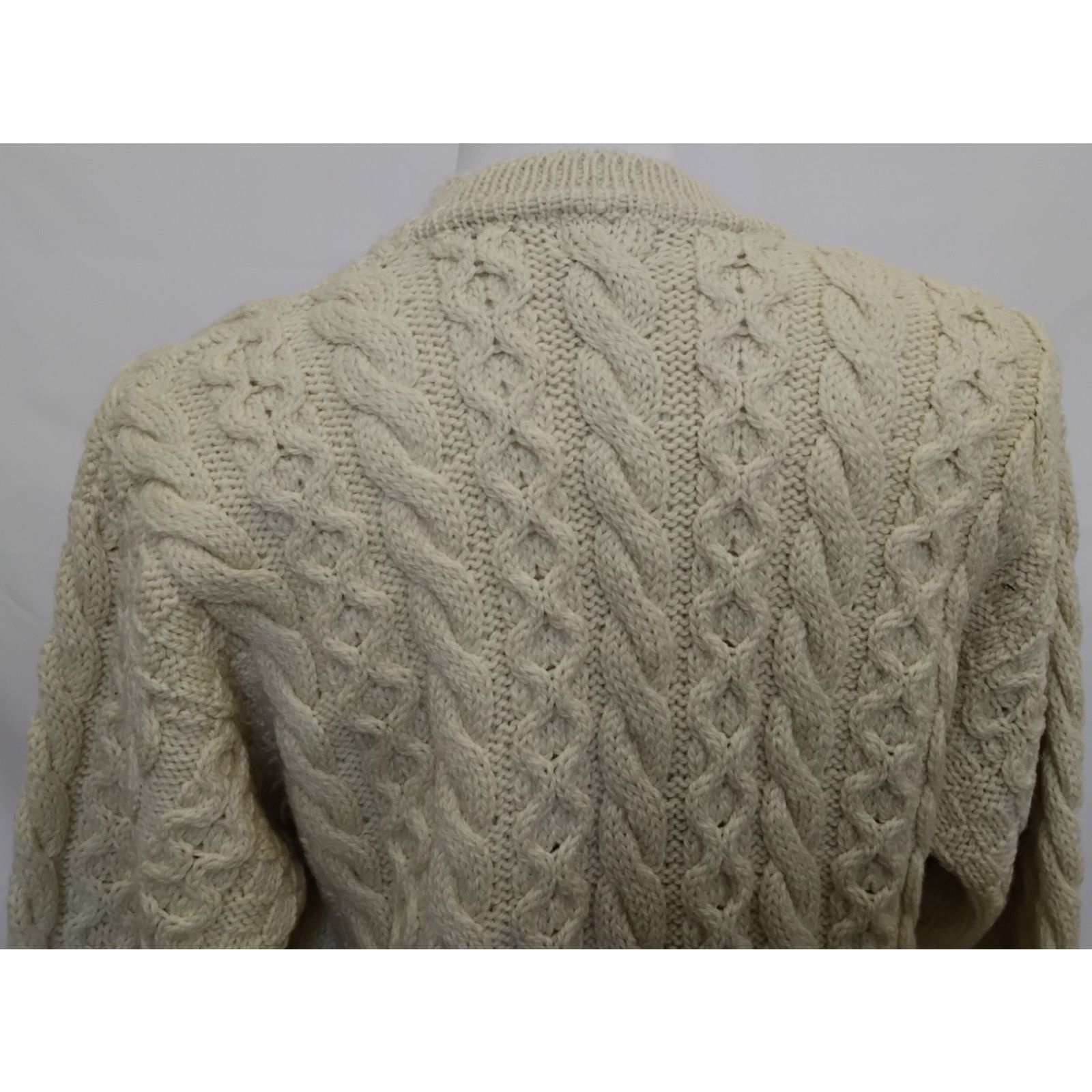 L.L. Bean L.L. Bean Fisherman Aran Sweater Men's L Wool Cableknit Size US L / EU 52-54 / 3 - 7 Thumbnail