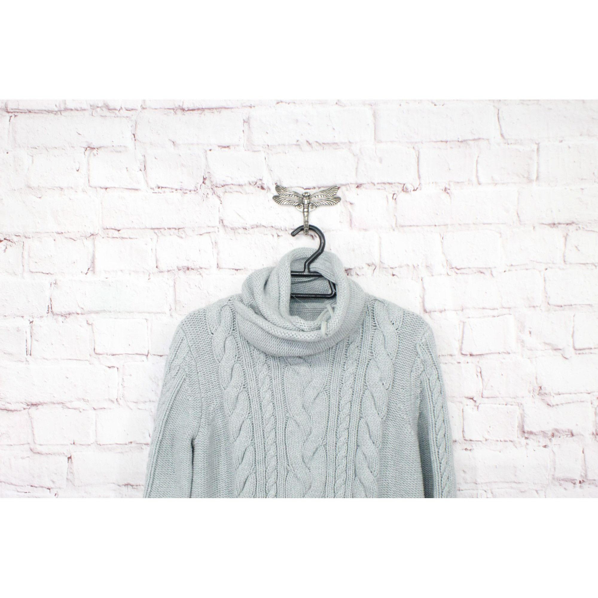 L.L. Bean LL Bean Double L Mixed Cable Sweater Funnelneck Size L / US 10 / IT 46 - 2 Thumbnail