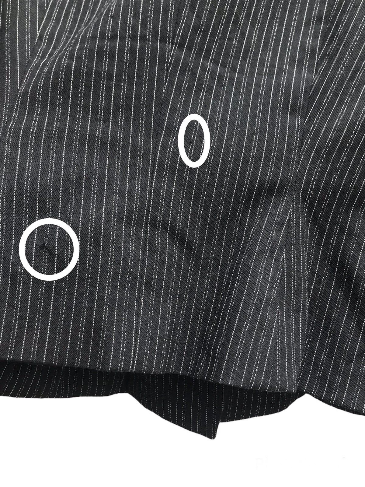 Yohji Yamamoto Workshop by Yohji Yamamoto Striped Wool Cropped Jacket Size XS / US 0-2 / IT 36-38 - 12 Thumbnail