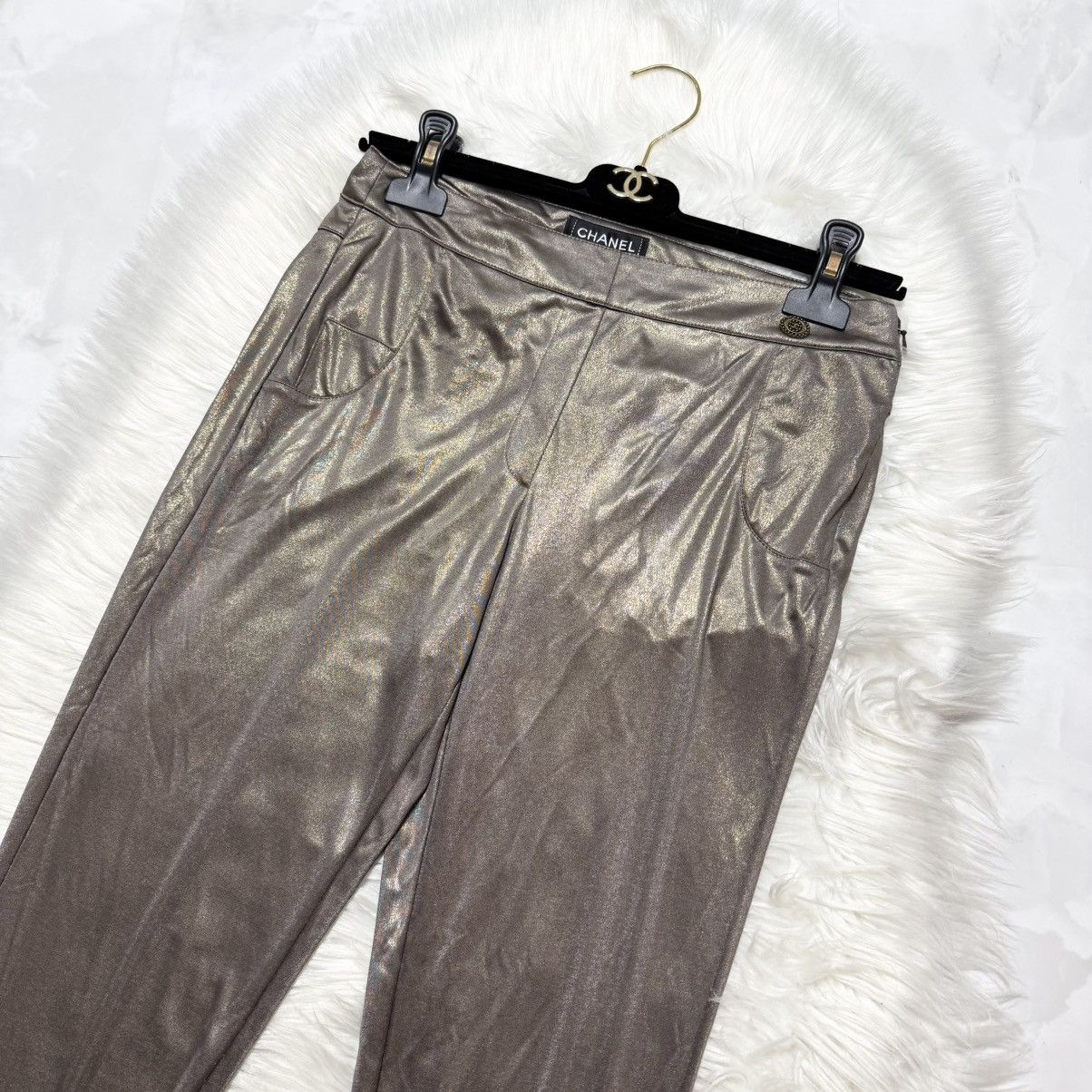 Chanel COCO decoration super stretch pants leggings