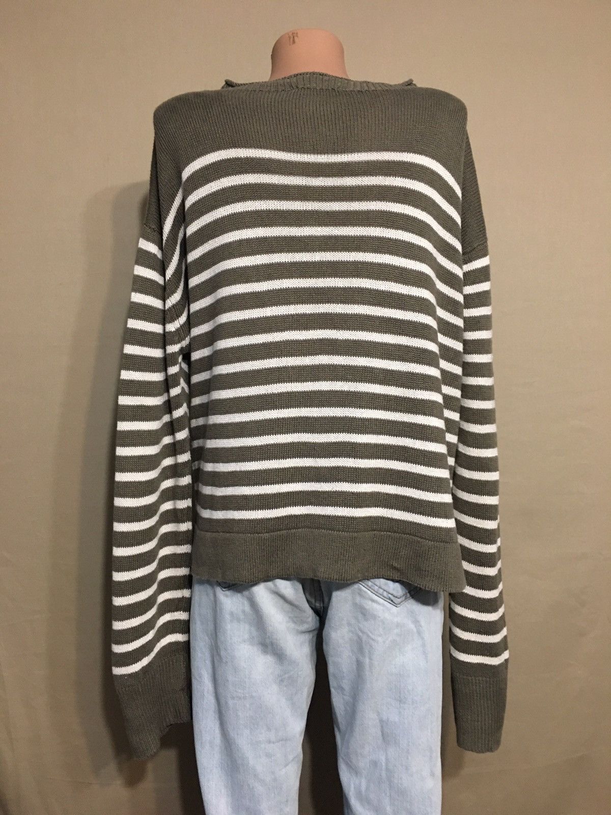 Margaret Howell Margaret Howell Linen Cotton Stripped Womens Sweater UK 14 Size L / US 10 / IT 46 - 4 Thumbnail