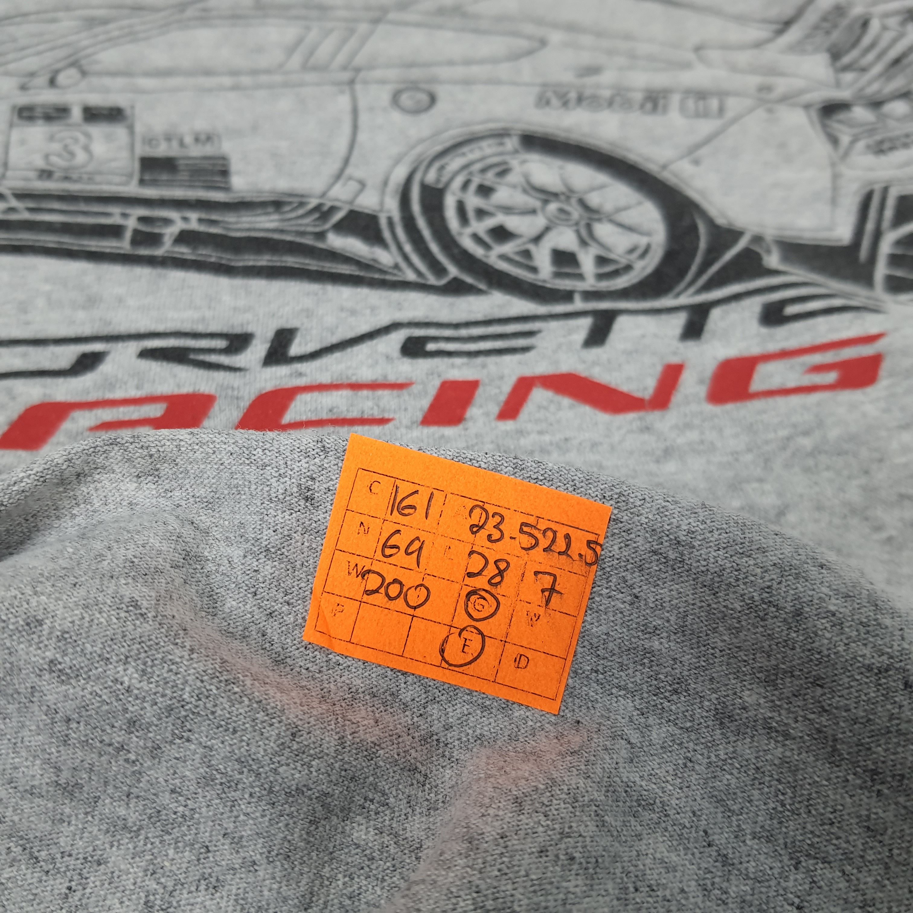 Vintage Vintage Corvette Racing Super Car T-shirt Size US XL / EU 56 / 4 - 9 Thumbnail